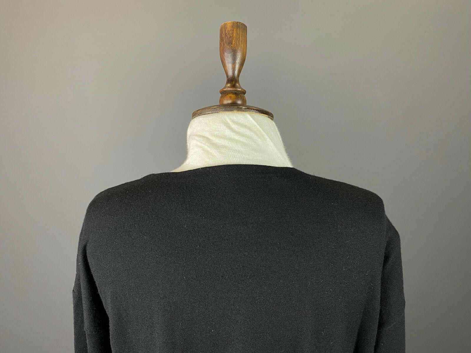 Designer Dorothee Schumacher Black Wool Belted Sweater Size 4 Size S / US 4 / IT 40 - 6 Thumbnail