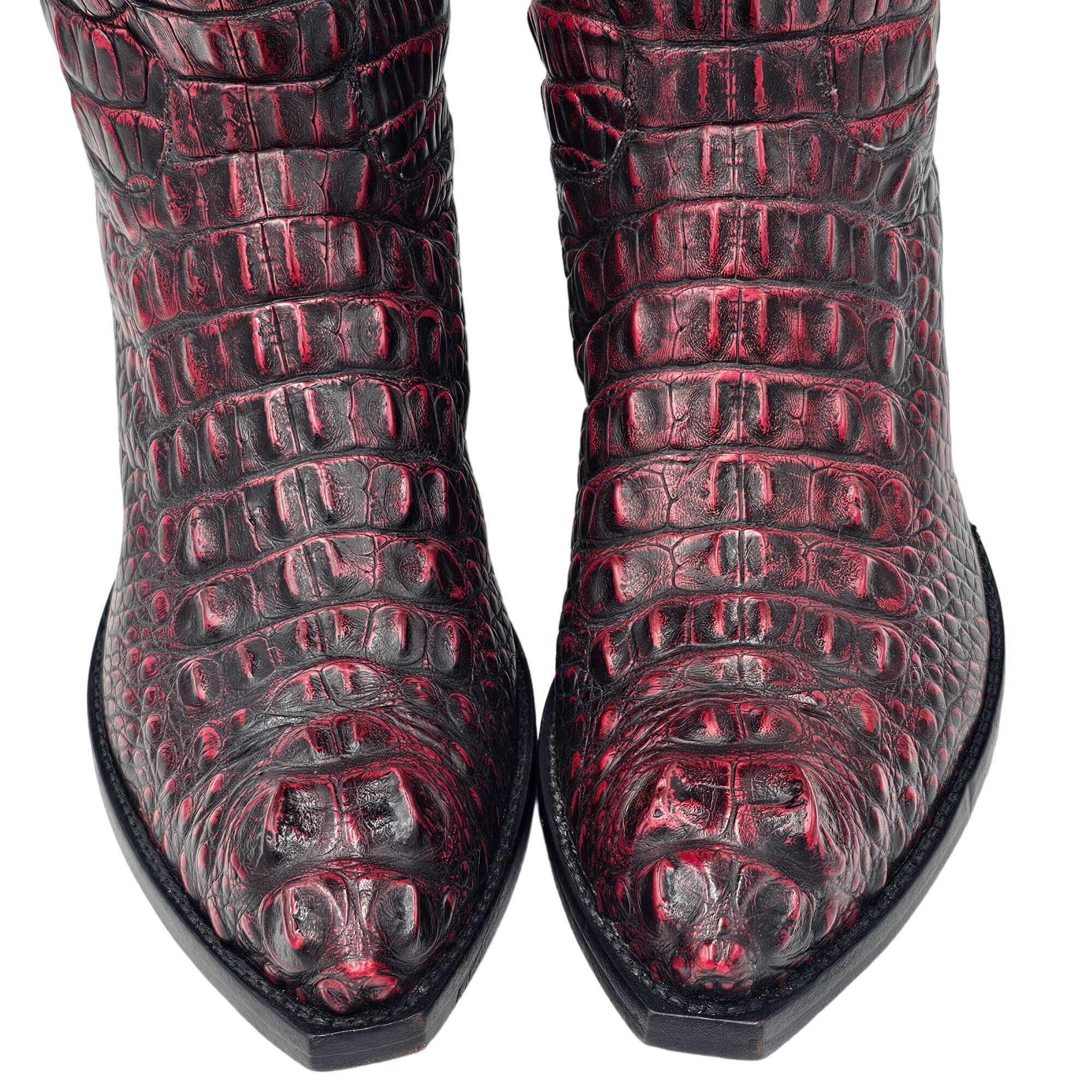 Other Tres Outlaws Black Cherry Hornback Alligator Men 11.5 Cowboy Size US 11.5 / EU 44-45 - 13 Thumbnail
