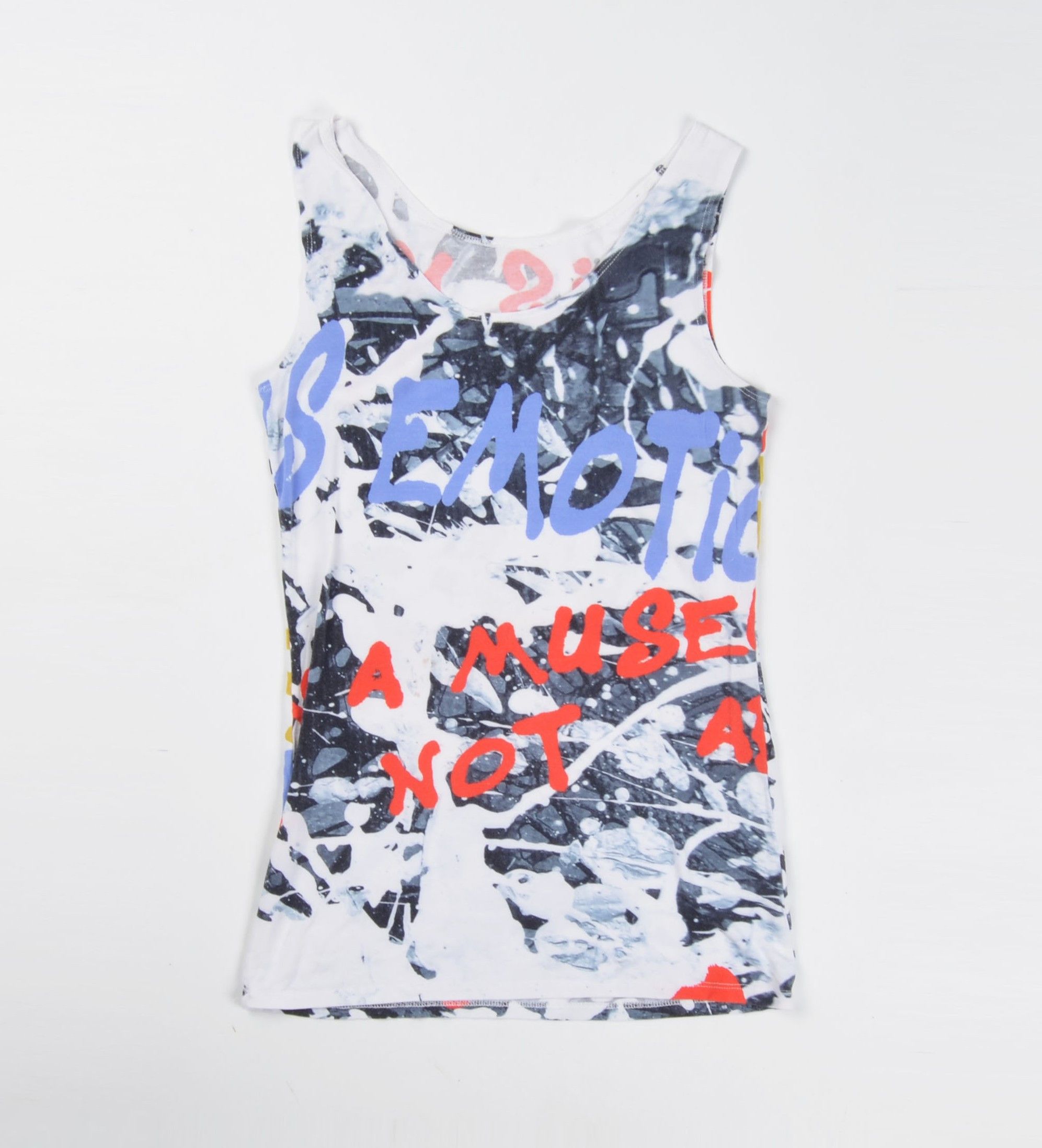 Sarah Pacini Sarah Pacini Y2K Avant Garde Multicolor Tank Top Size S / US 4 / IT 40 - 3 Thumbnail