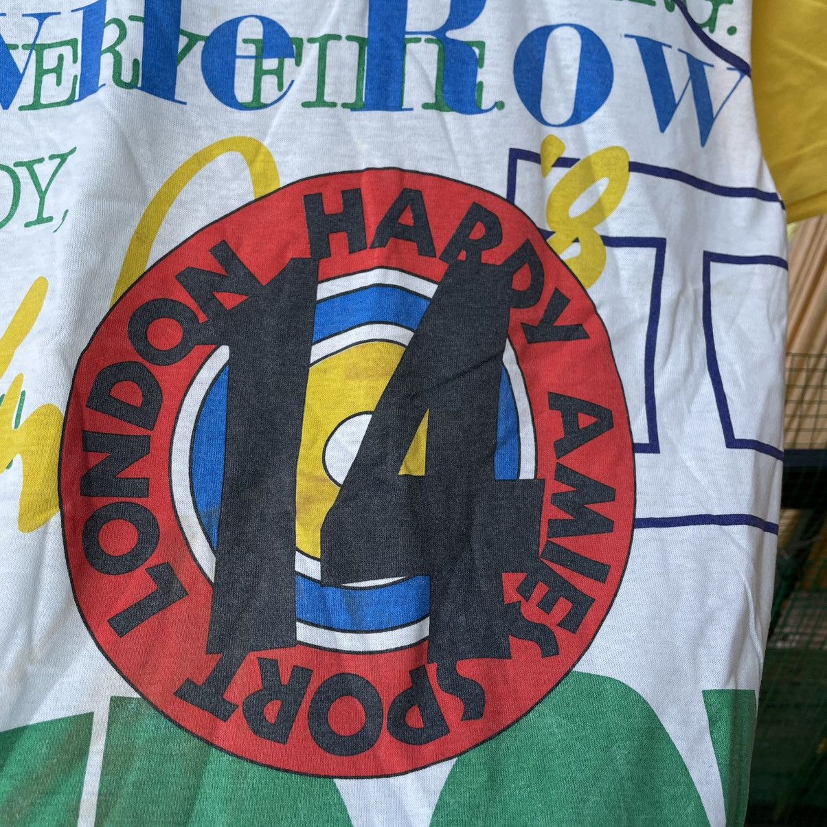 Hardy Amies 🔥Vintage 80s Hardy Amies Sport All Over Print Designer Tee Size US L / EU 52-54 / 3 - 8 Thumbnail