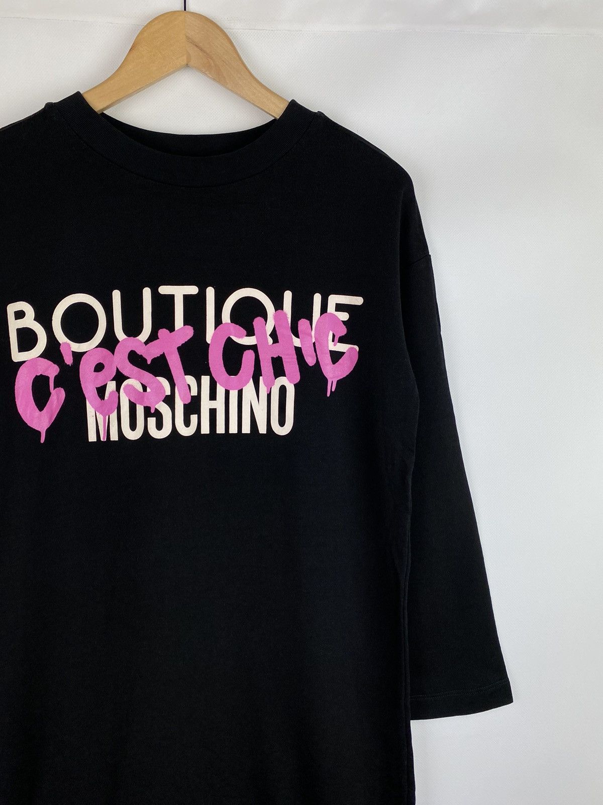 Moschino Boutique Moschino ladies big logo sweatshirt dress size US 6 Size S / US 4 / IT 40 - 5 Thumbnail