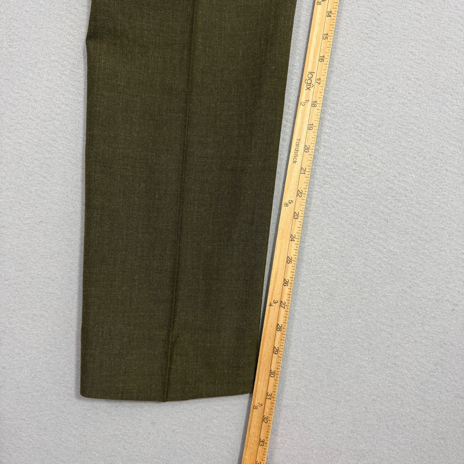 Vintage Vintage Military Trousers Men's 32S (32x30) Green 100% Wool Size US 32 / EU 48 - 8 Thumbnail