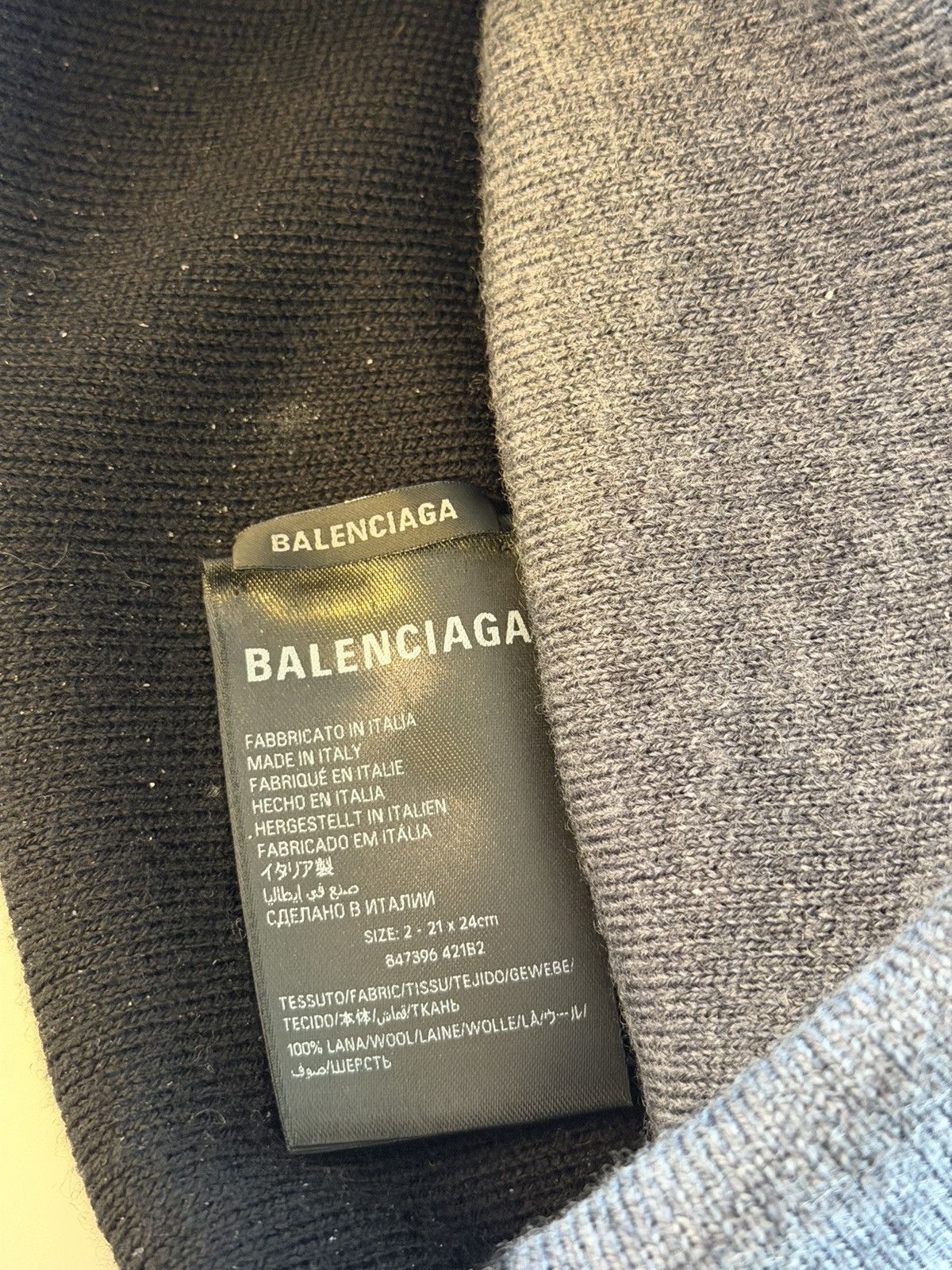 Balenciaga BALENCIAGA DEMNA HYBRID LOOP ICON 3b SPORTS 2in1 BEANIE Size ONE SIZE - 4 Thumbnail