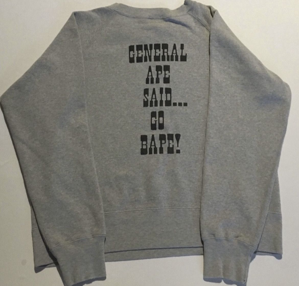 Bape Bape crew neck sweatshirt Size US S / EU 44-46 / 1 - 2 Thumbnail