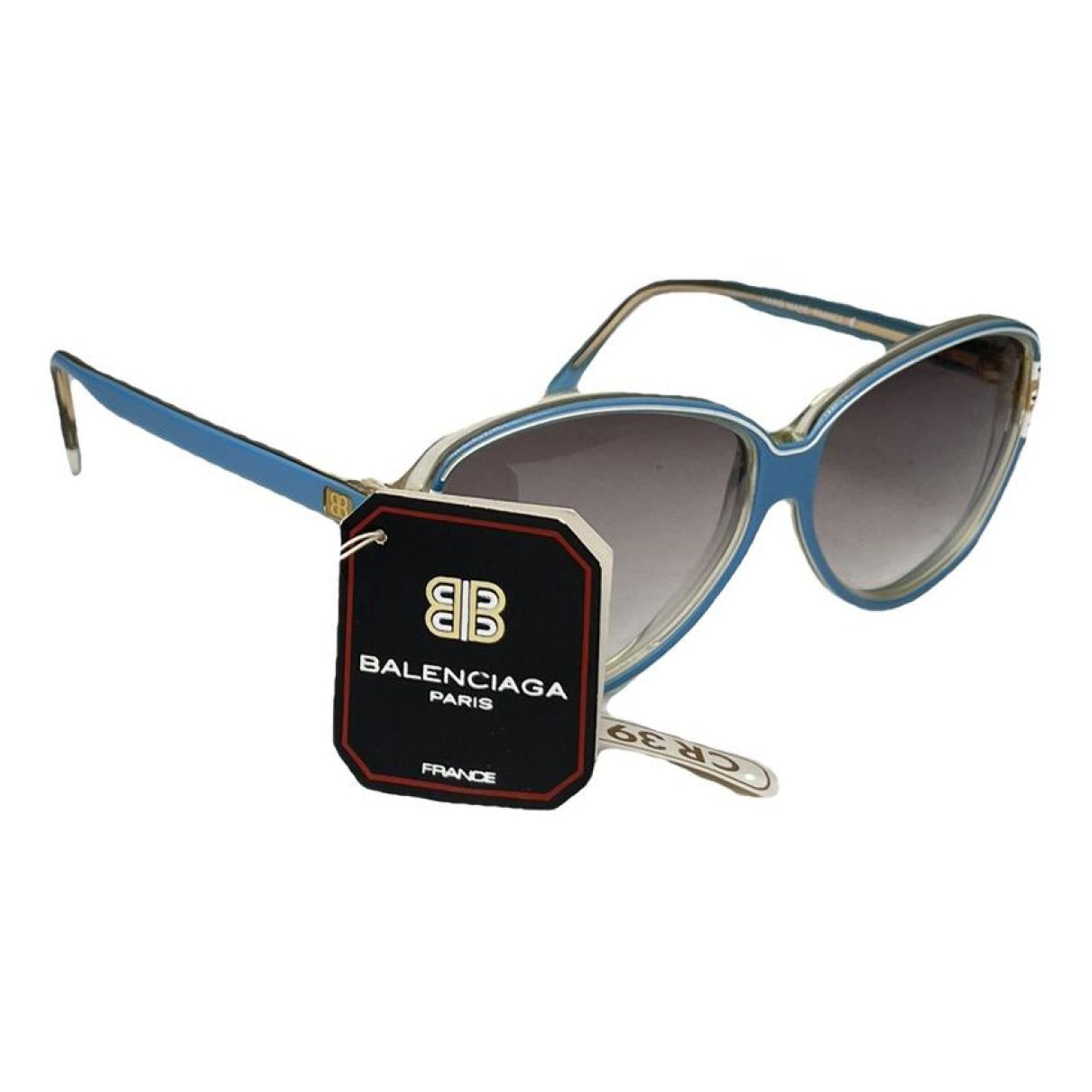 Balenciaga Blue Plastic Sunglasses Size ONE SIZE - 1 Thumbnail