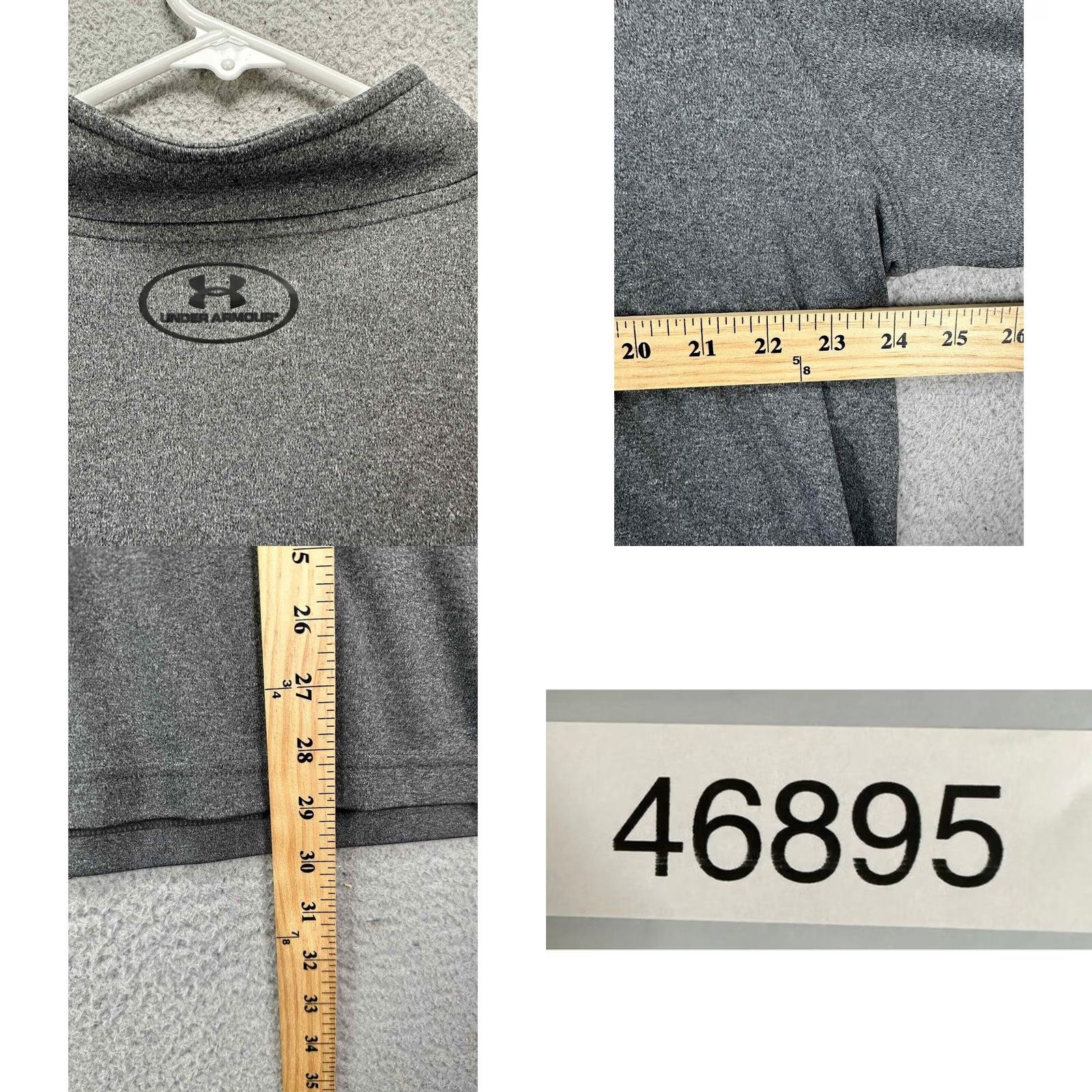 Under Armour Under Armour Heat Gear Pullover Shirt 2XL Men Gray Quarter Zip Lightweight Long Sleeve Breathable Athletic Mock Neck Size US XXL / EU 58 / 5 - 8 Thumbnail
