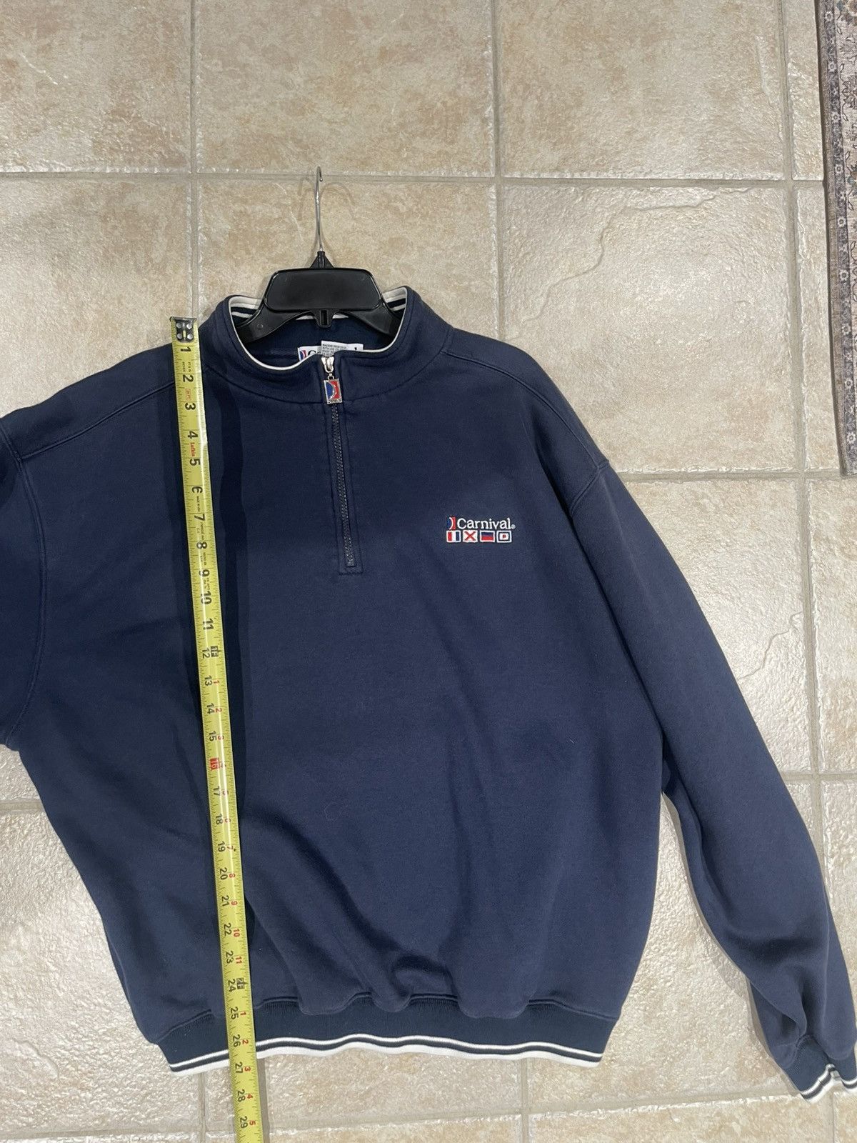 Other Vintage Carnival Cruise Lines Embroidered 1/4 Zip Pullover Size US XL / EU 56 / 4 - 6 Thumbnail