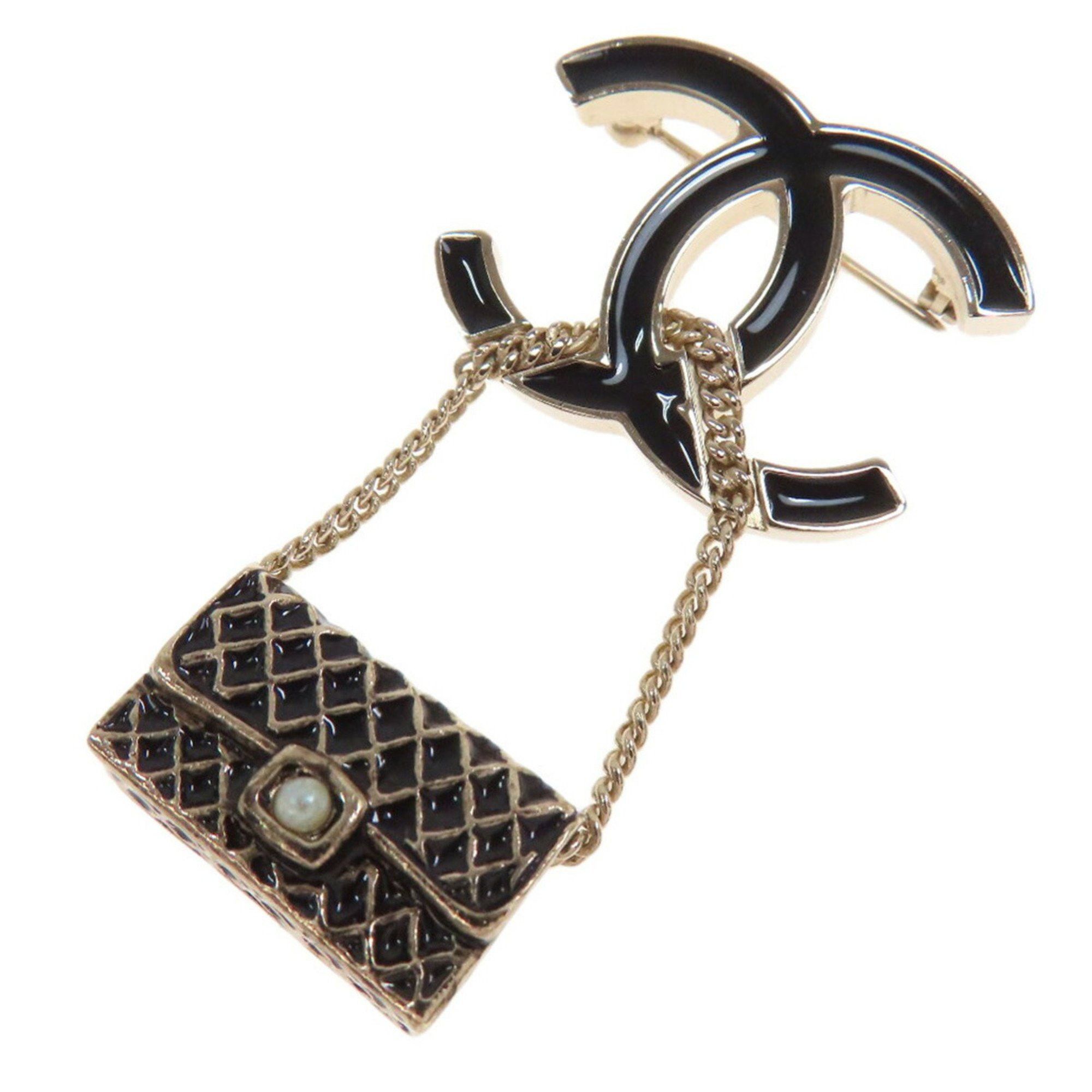 Chanel Coco Mark Matelasse Bag Charm Brooch GP Women's CHANEL