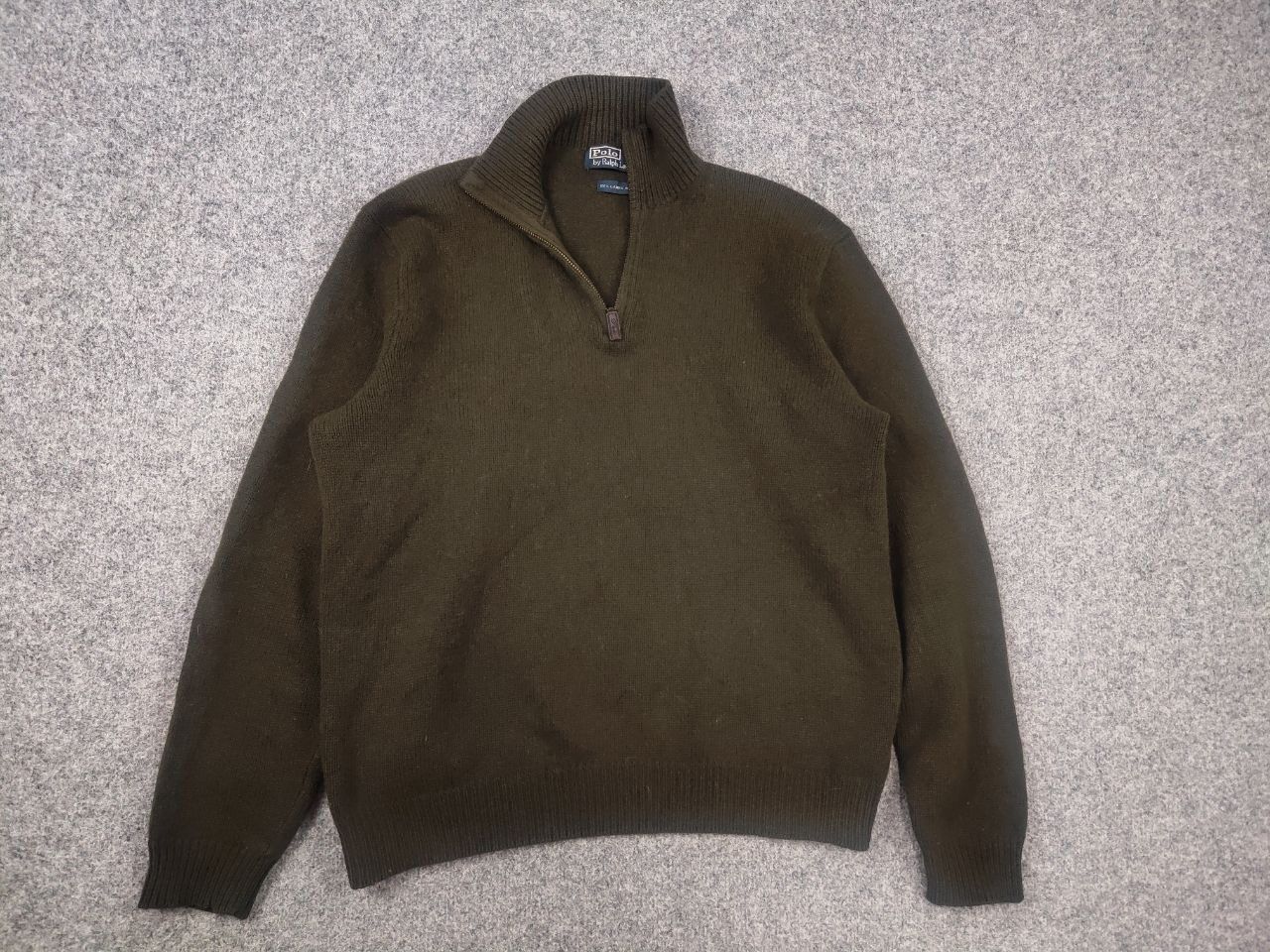 Polo Ralph Lauren Vintage 90's Polo Ralph Lauren wool half zip Knit Sweater Size US L / EU 52-54 / 3 - 2 Thumbnail