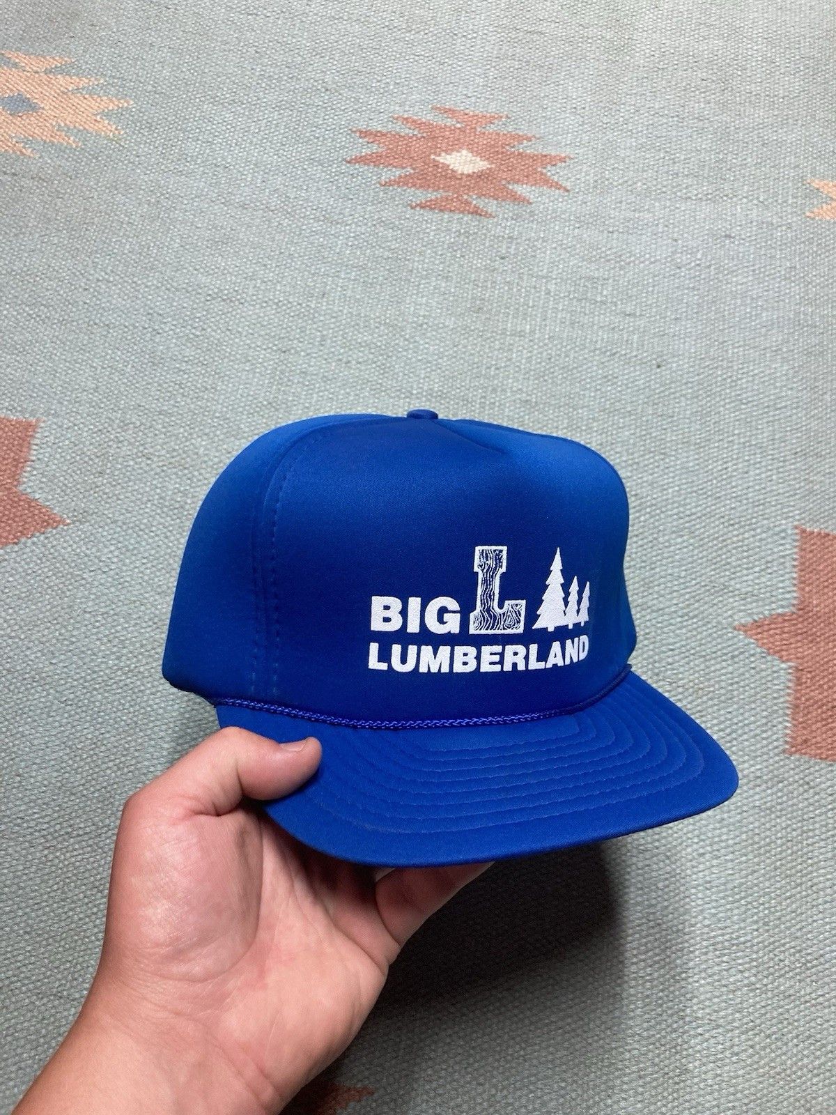 Vintage Vintage SnapBack hat Big L lumberland Michigan lumber wood Size ONE SIZE - 1 Thumbnail