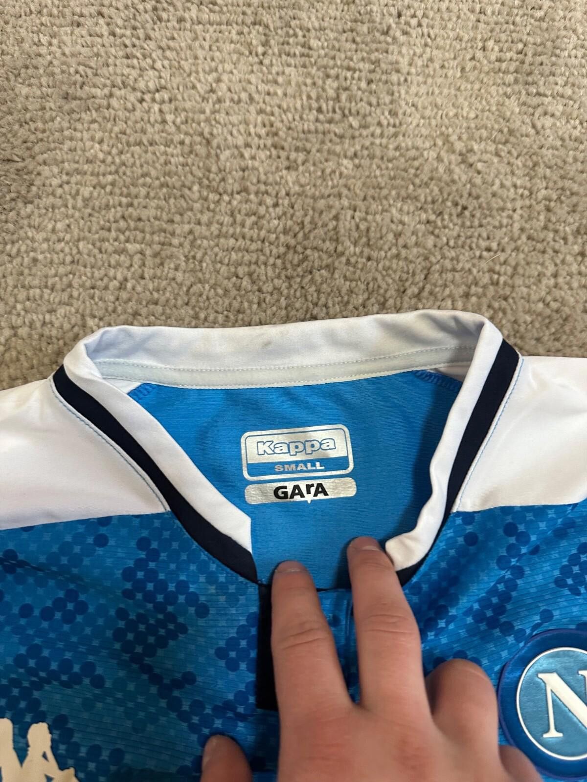 Kappa 2019-20 Kappa Napoli Home Football Shirt Jersey INSIGNE # 24 Size US S / EU 44-46 / 1 - 5 Thumbnail