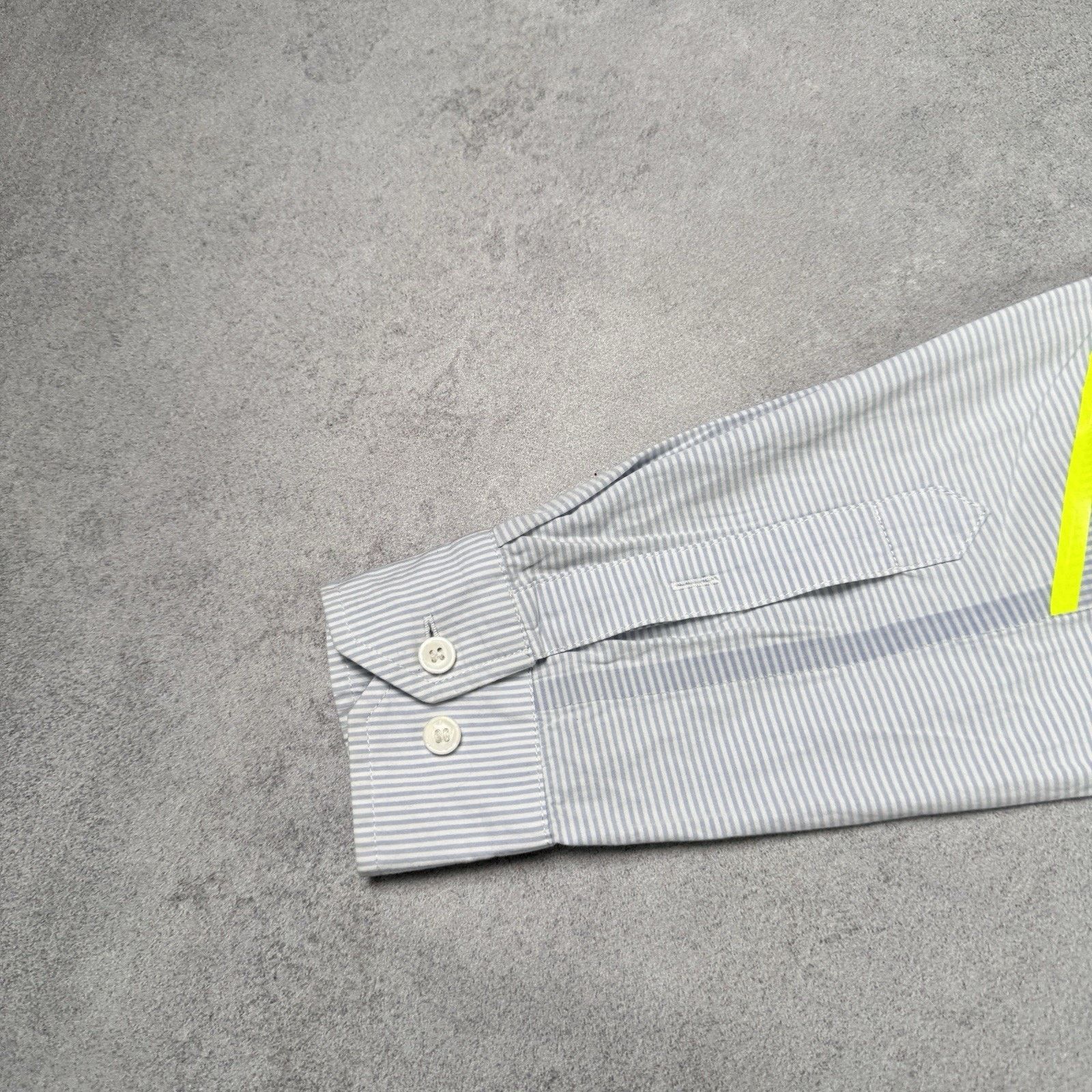 OAMC OAMC LS FRAME SHIRT Lo Blue/White Stripe/Flo Yellow Rigid Size US L / EU 52-54 / 3 - 11 Thumbnail
