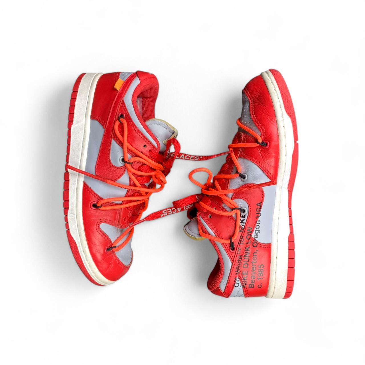 Nike × Off-White Nike x Off-White Dunk low Red Size US 5 / EU 37 - 12 Thumbnail