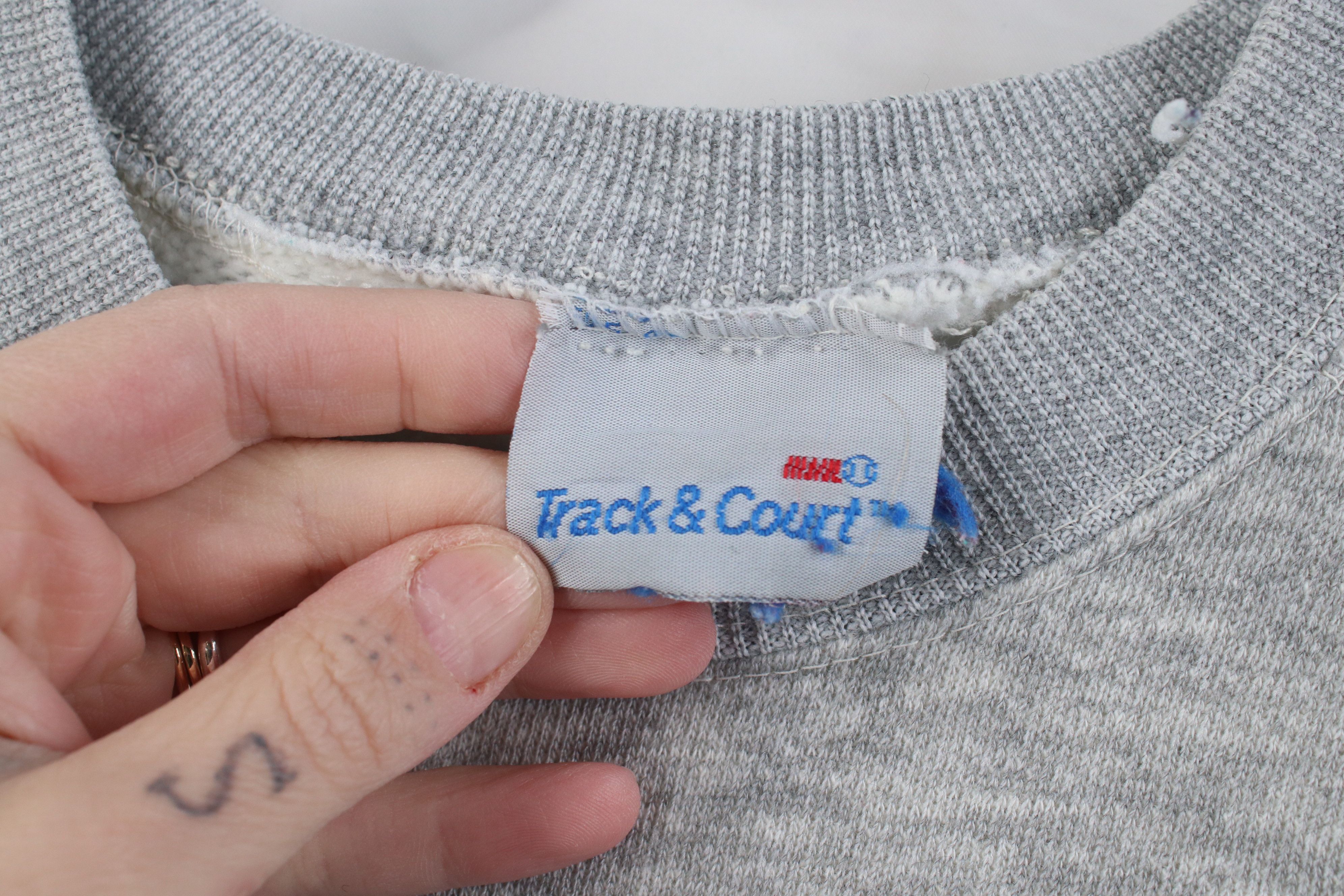 Vintage Vintage 70s 80s Tennis Crewneck Sweatshirt Heather Gray Size M / US 6-8 / IT 42-44 - 8 Thumbnail