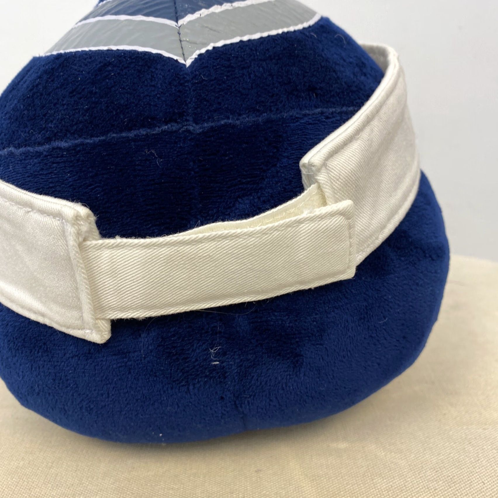 Nike Vintage Yes Nike Visor Hat Cap Strap Back White Black Golf Golfer Adjustable Swoosh Mens H97 90s Logo Solid Casual Men Snap Back White Visor Cap Nike Size ONE SIZE - 4 Thumbnail