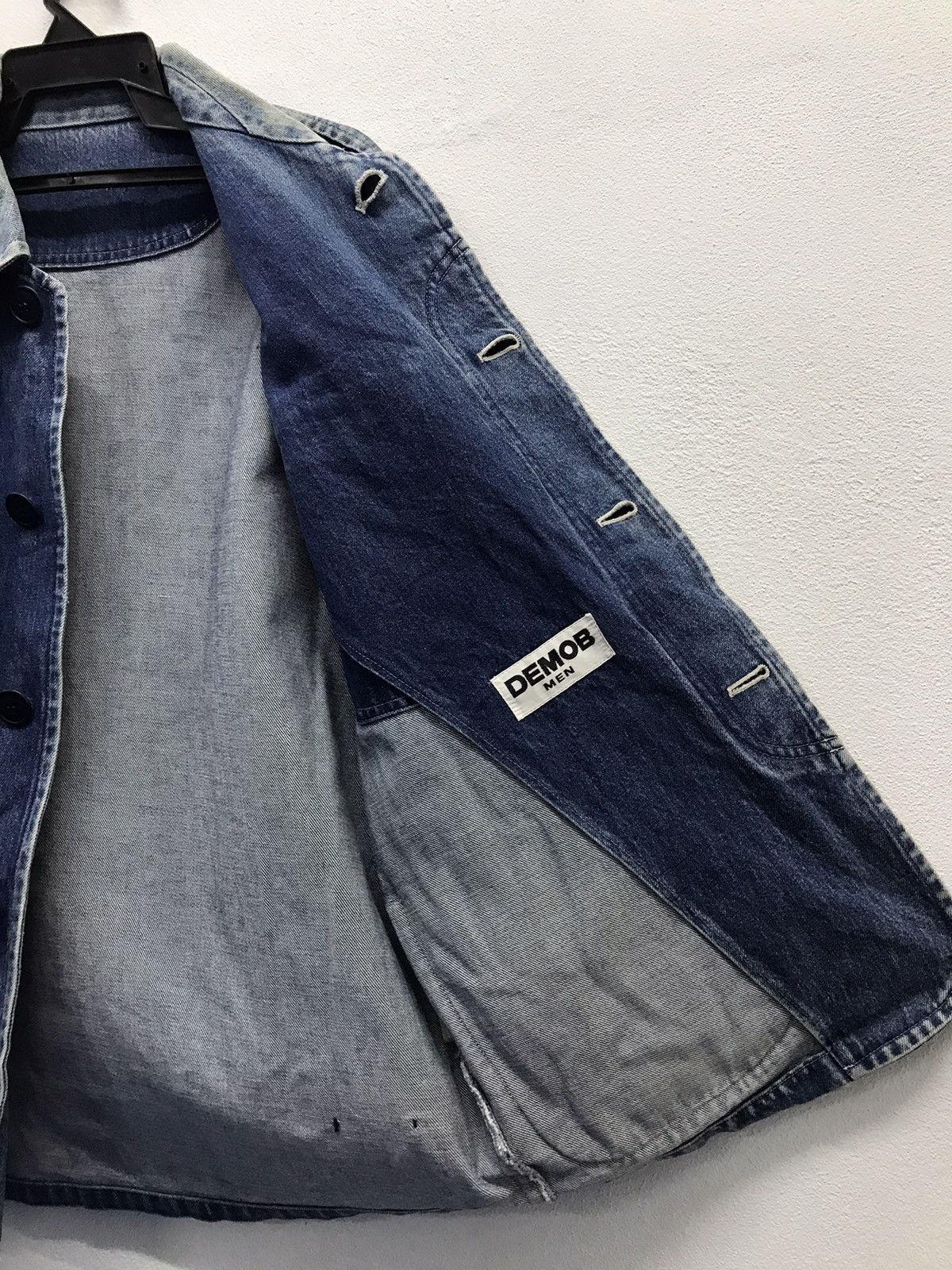 Japanese Brand Vintage Demob Men Denim Jacket Size US XL / EU 56 / 4 - 14 Thumbnail
