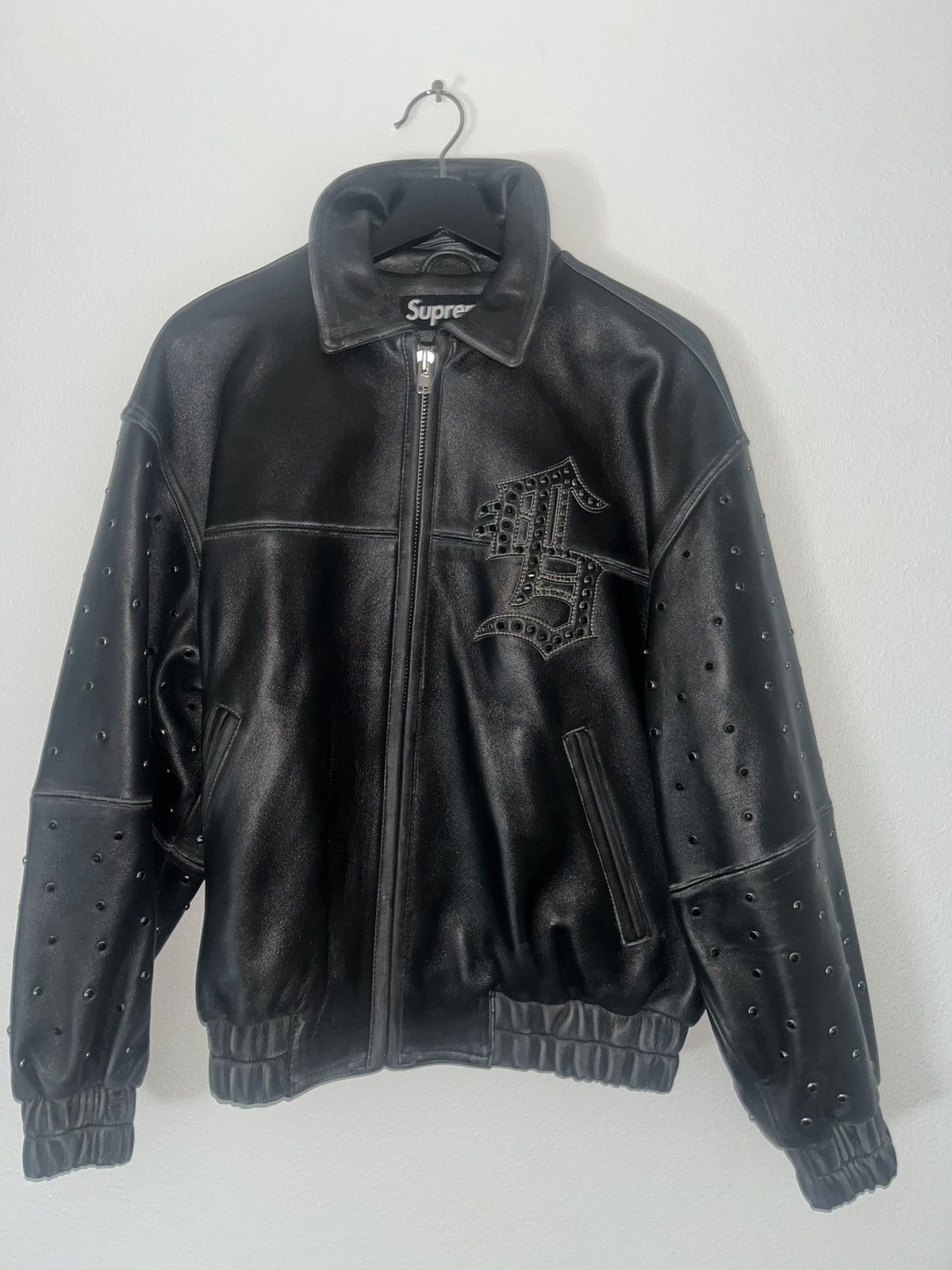 Supreme Supreme Gem Studded Leather Jacket Black Size US S / EU 44-46 / 1 - 4 Thumbnail