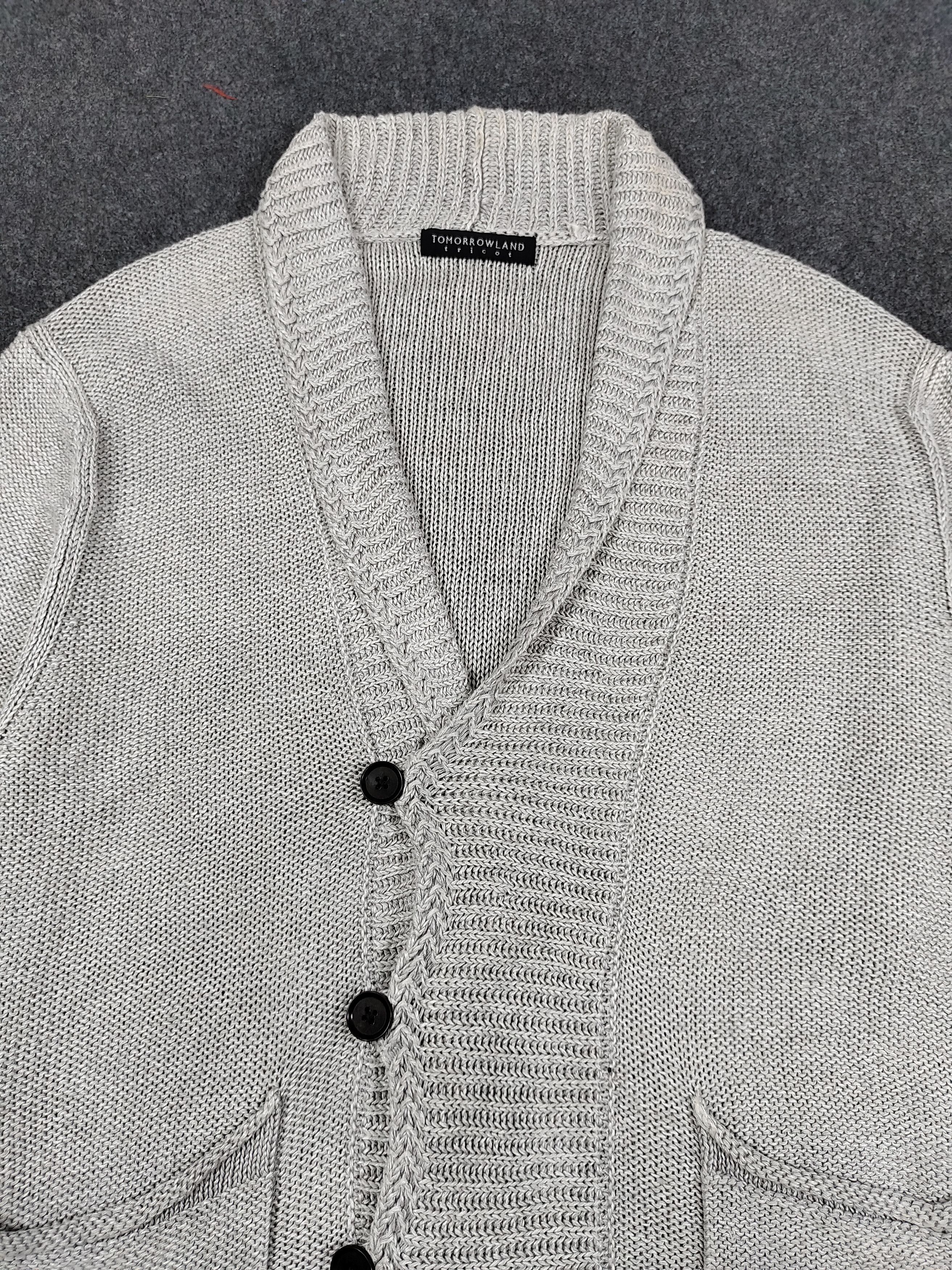 Tomorrowland 🇯🇵 Tomorrowland Tricot Rayon Asymmetric Knitted Cardigan Size US L / EU 52-54 / 3 - 2 Thumbnail