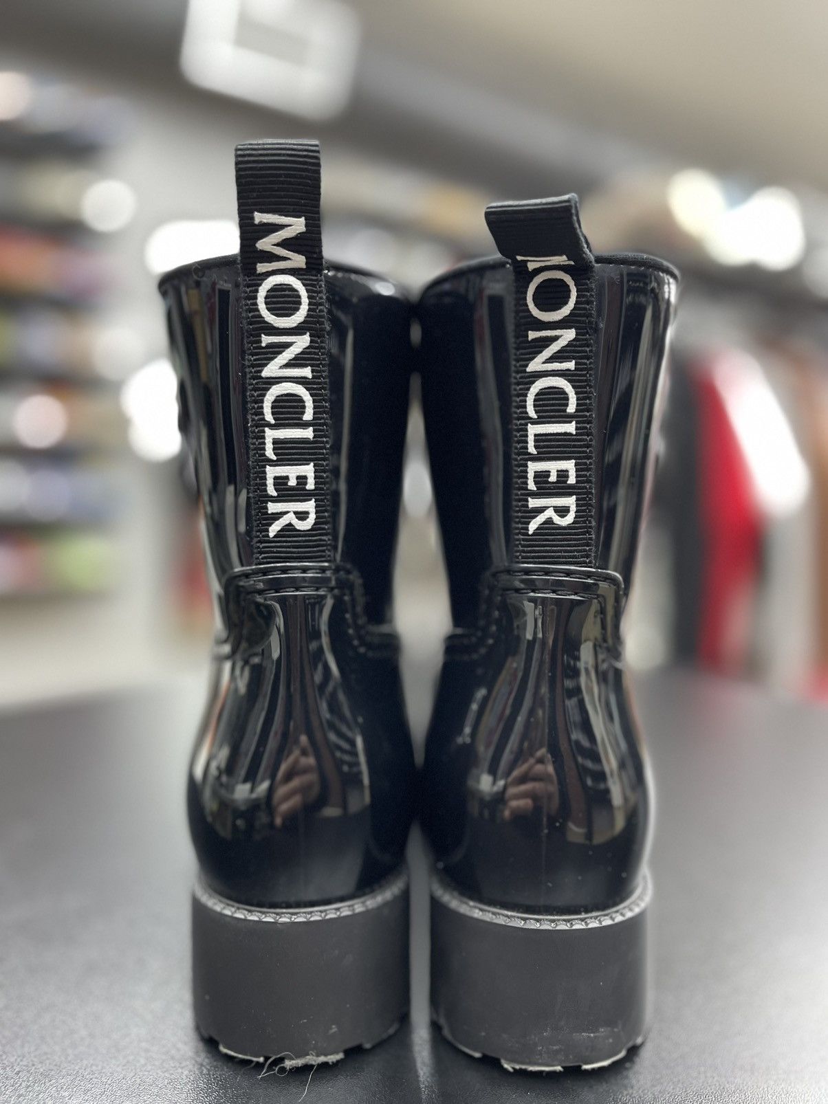 Moncler Size 8US/38EU - MONCLER Ginette Rubber Rain Boots Size US 8 / IT 38 - 4 Thumbnail