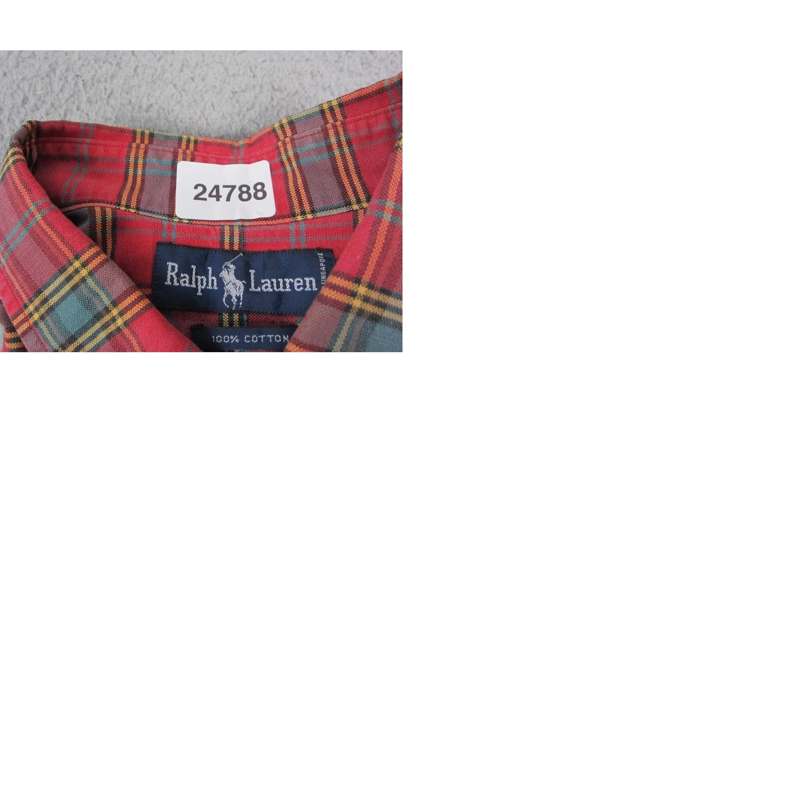Ralph Lauren VINTAGE Ralph Lauren Shirt Mens XL Red Green Polo Crest Pocket Size US XL / EU 56 / 4 - 10 Thumbnail