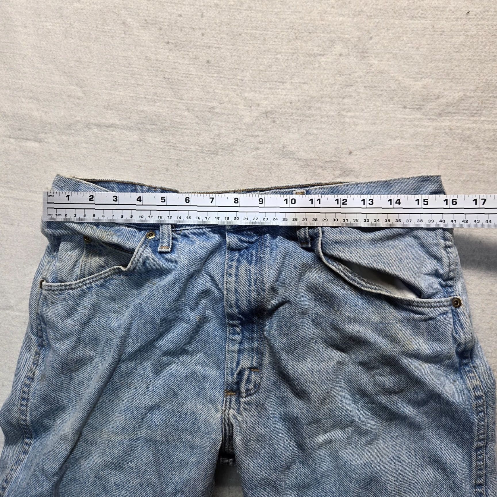 Wrangler Wrangler Jeans Denim Pants Tapered 96501SL Adult Men's 34 x 32 Blue Cotton Denim Vintage No Size US 32 / EU 48 - 4 Thumbnail