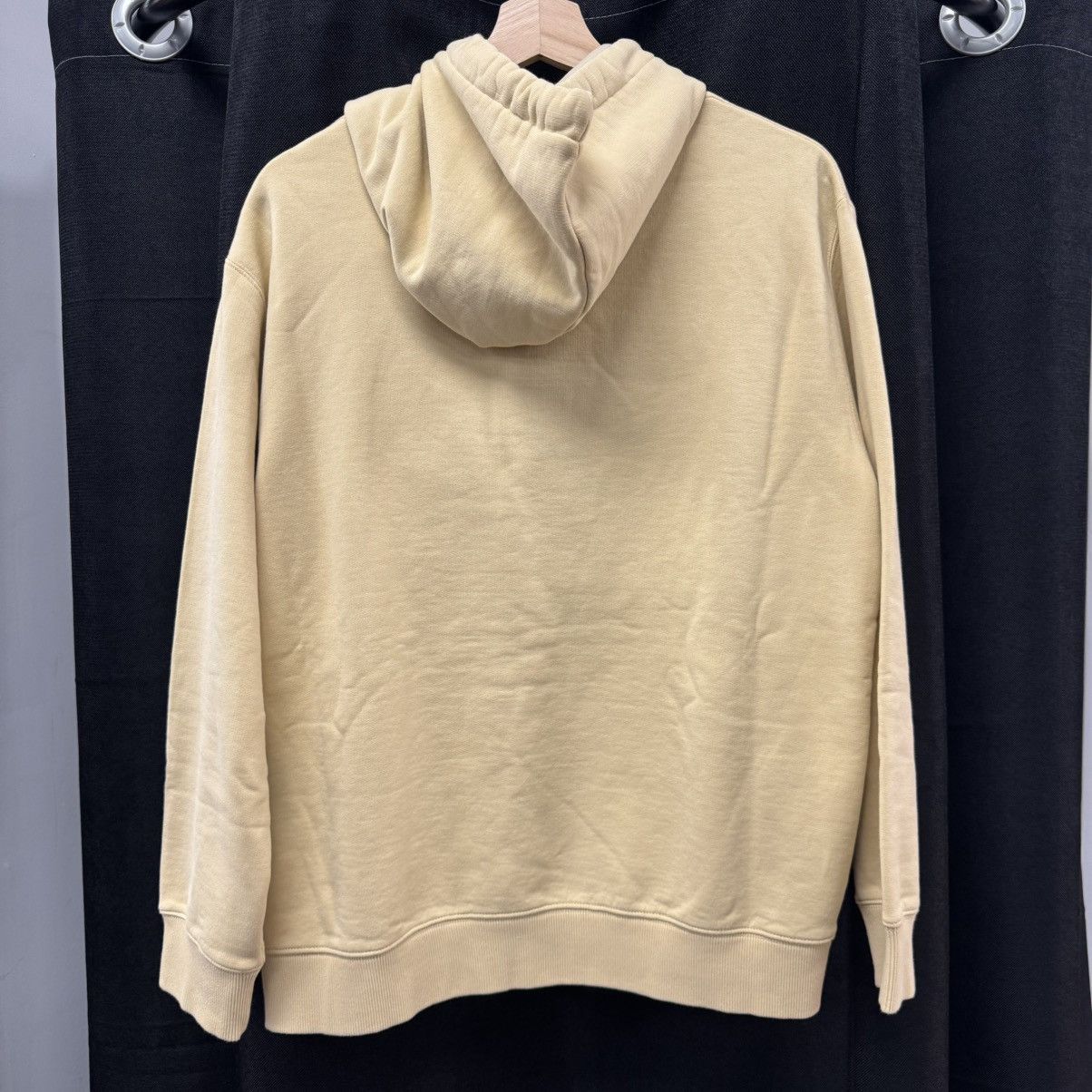 Lanvin Lanvin Logo Embroidered Drawstring Hoodie Sand Beige Size US L / EU 52-54 / 3 - 3 Thumbnail