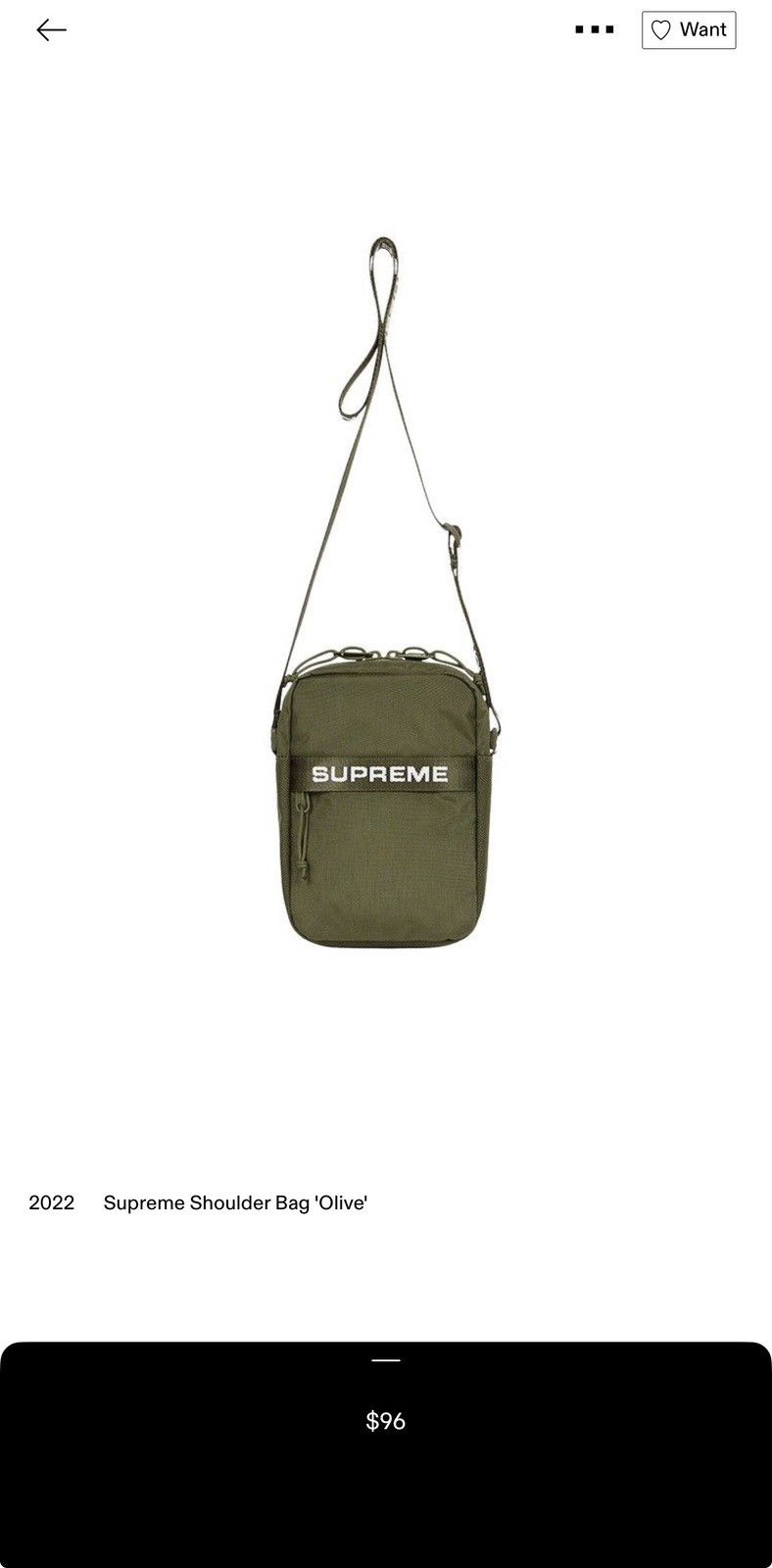 Supreme Olive Supreme Shoulder Bag Size ONE SIZE - 2 Thumbnail