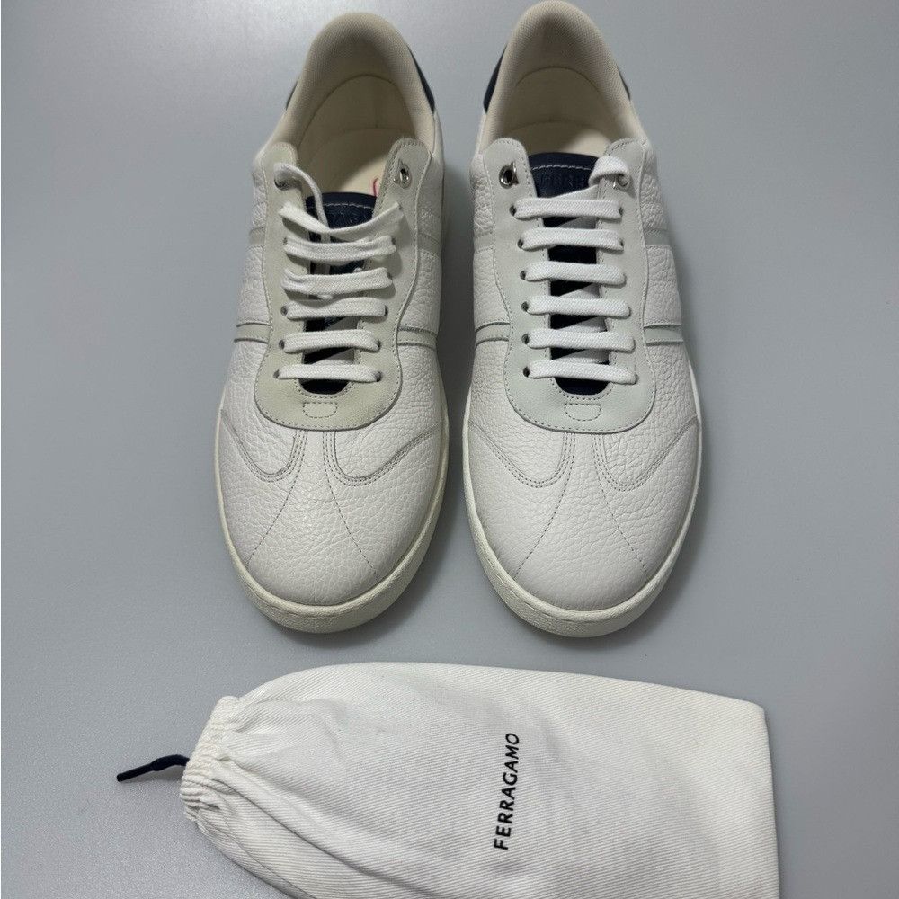 Salvatore Ferragamo Ferragamo Achille 1 Sneakers White Men’s Size 8.5 Size US 8.5 / EU 41-42 - 2 Thumbnail