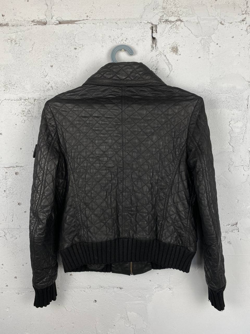 Lacoste Lacoste Genuine Leather Quilted Bomber Jacket Metal Logo Size US S / EU 44-46 / 1 - 8 Thumbnail
