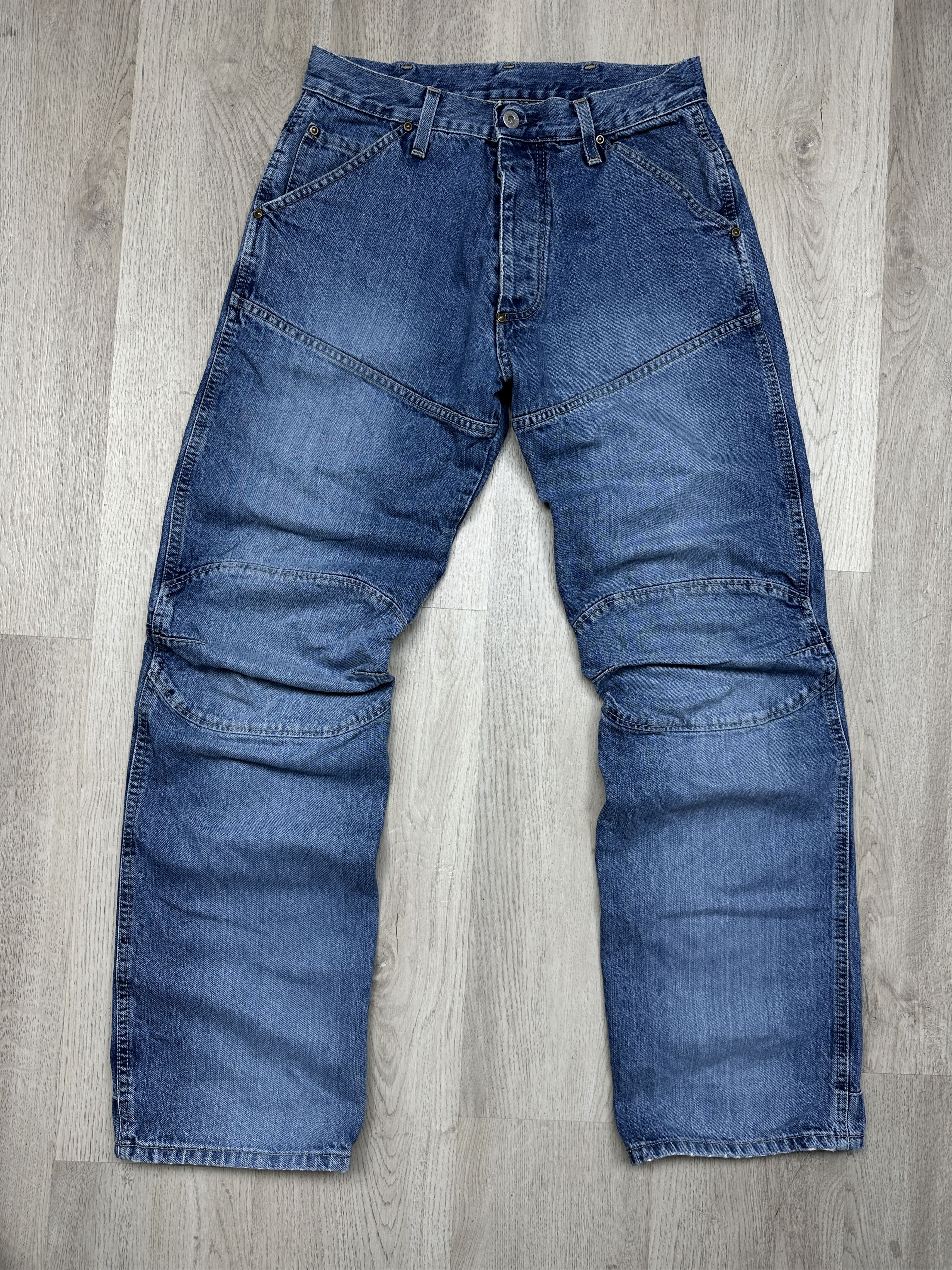 G Star Raw Vintage Mens Elwood Denim Pants Jeans Double Knee