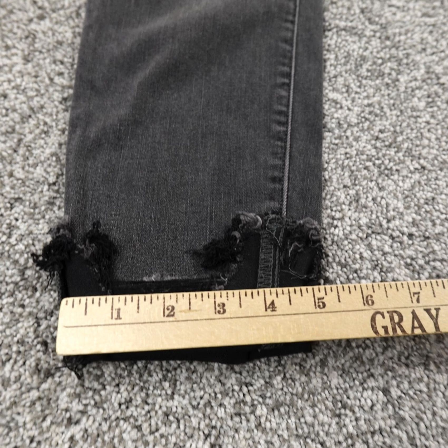 Vintage Judy Blue Jeans Womens 15 Black Denim Trouser Skinny High Rise Stretch Jeans Size 36" / US 14 / IT 50 - 3 Thumbnail