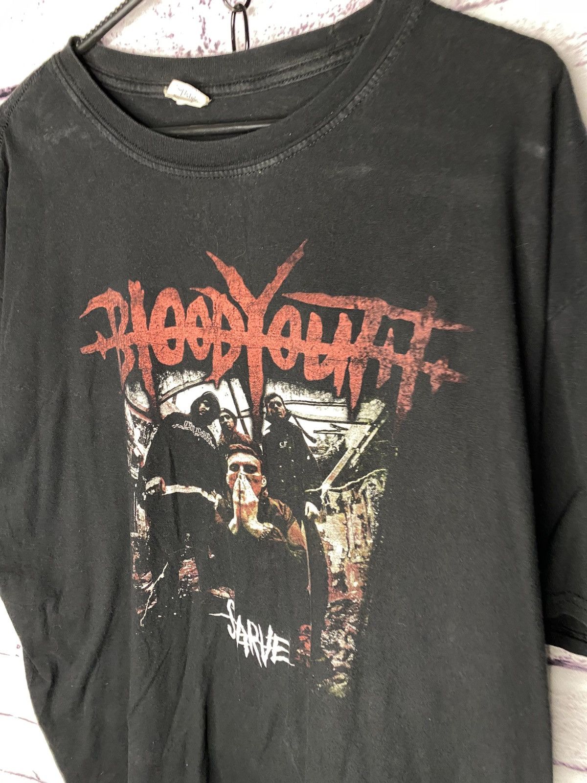 Band Tees Men's Vintage T-Shirt Blood Youth Starve Big Logo Y2K Tee Size US XXL / EU 58 / 5 - 4 Thumbnail