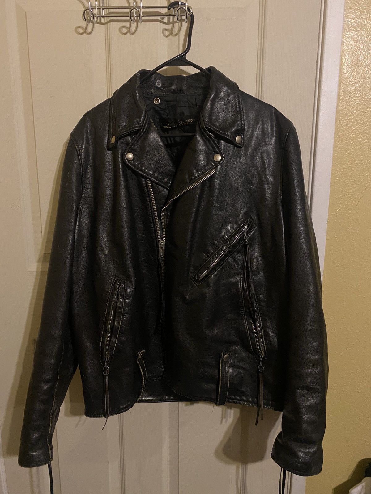 Harley Davidson Harley Davidson Vintage Leather Jacket Size US XL / EU 56 / 4 - 1 Thumbnail