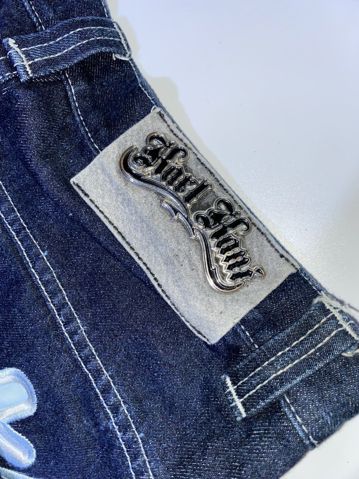 Karl Kani Vintage 90’s Karl Kani Baggy Jorts Denim Jean Size US 34 / EU 50 - 7 Thumbnail