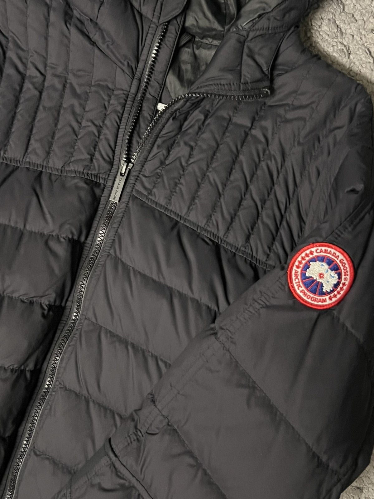 Canada Goose Black Canada Goose Puffer Jacket with Hoodie Size US XL / EU 56 / 4 - 2 Thumbnail