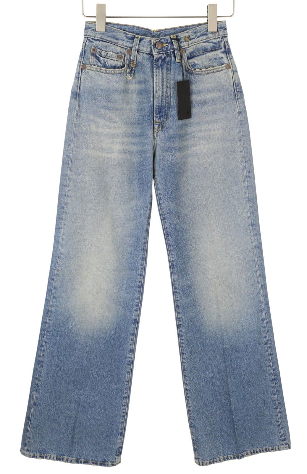 R13 CHARLOTTE 26 Merrin Blue Faded Flared High PF25 86831 Size 26" / US 2 / IT 38 - 2 Thumbnail