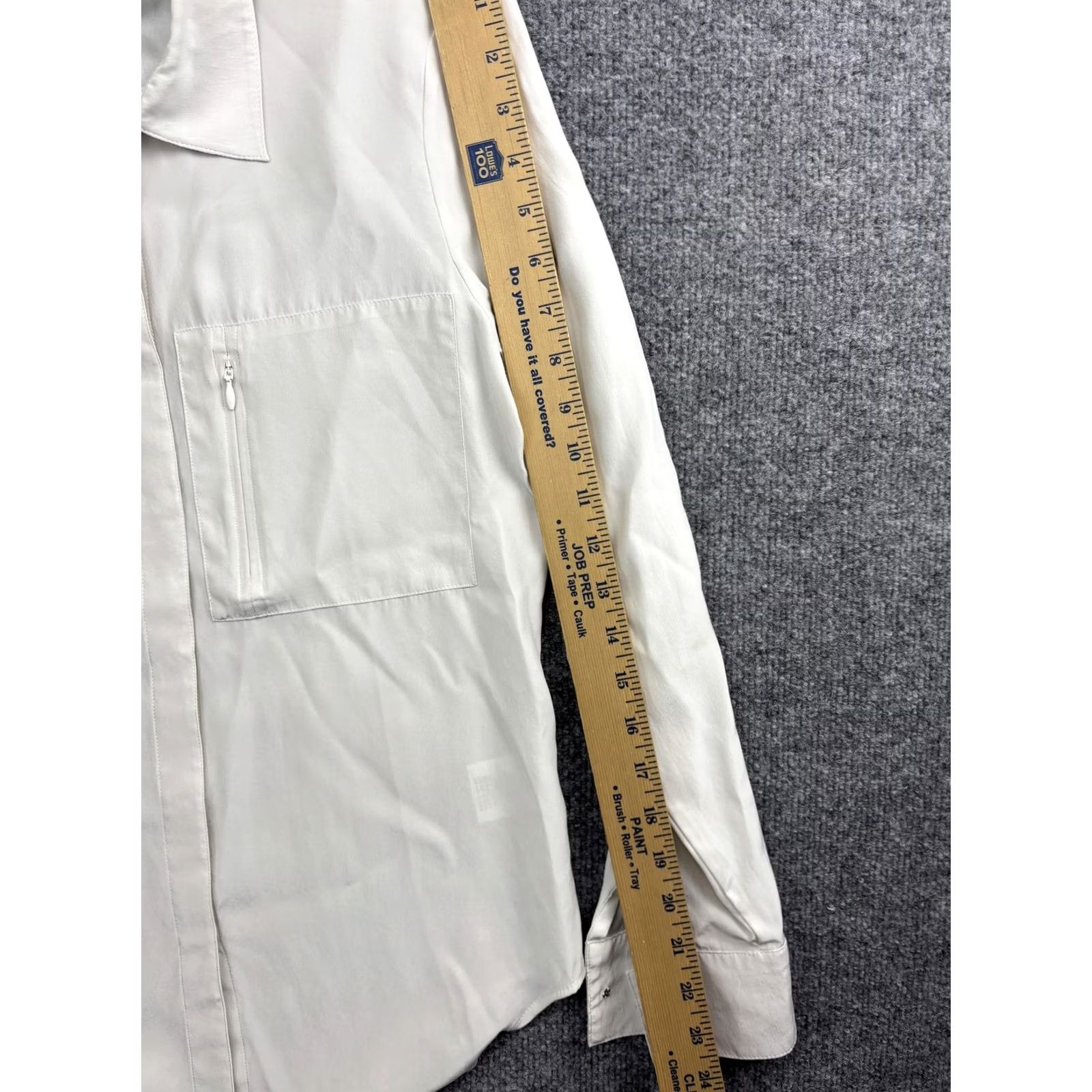 Vintage Elaine Kim Shirt Womens XS Silk Long Sleeve Button-Up Pockets Blouse White Size XS / US 0-2 / IT 36-38 - 4 Thumbnail