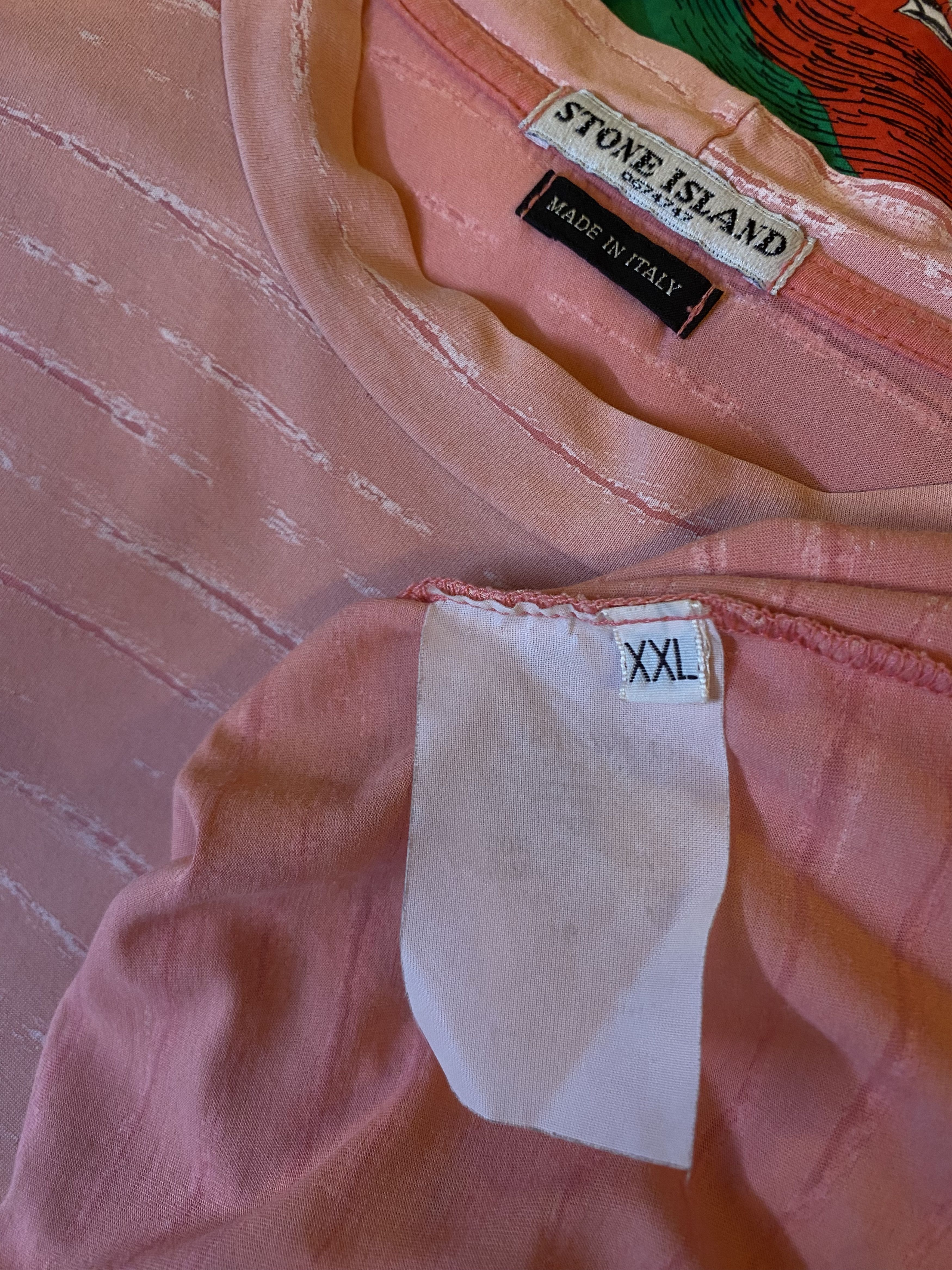 Stone Island 90s Vintage Stone Island Italy Multi Striped T Shirt Size US XXL / EU 58 / 5 - 6 Thumbnail