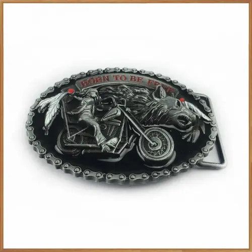 Japanese Brand retro wolf biker belt buckle ( no belt ) Size ONE SIZE - 3 Thumbnail