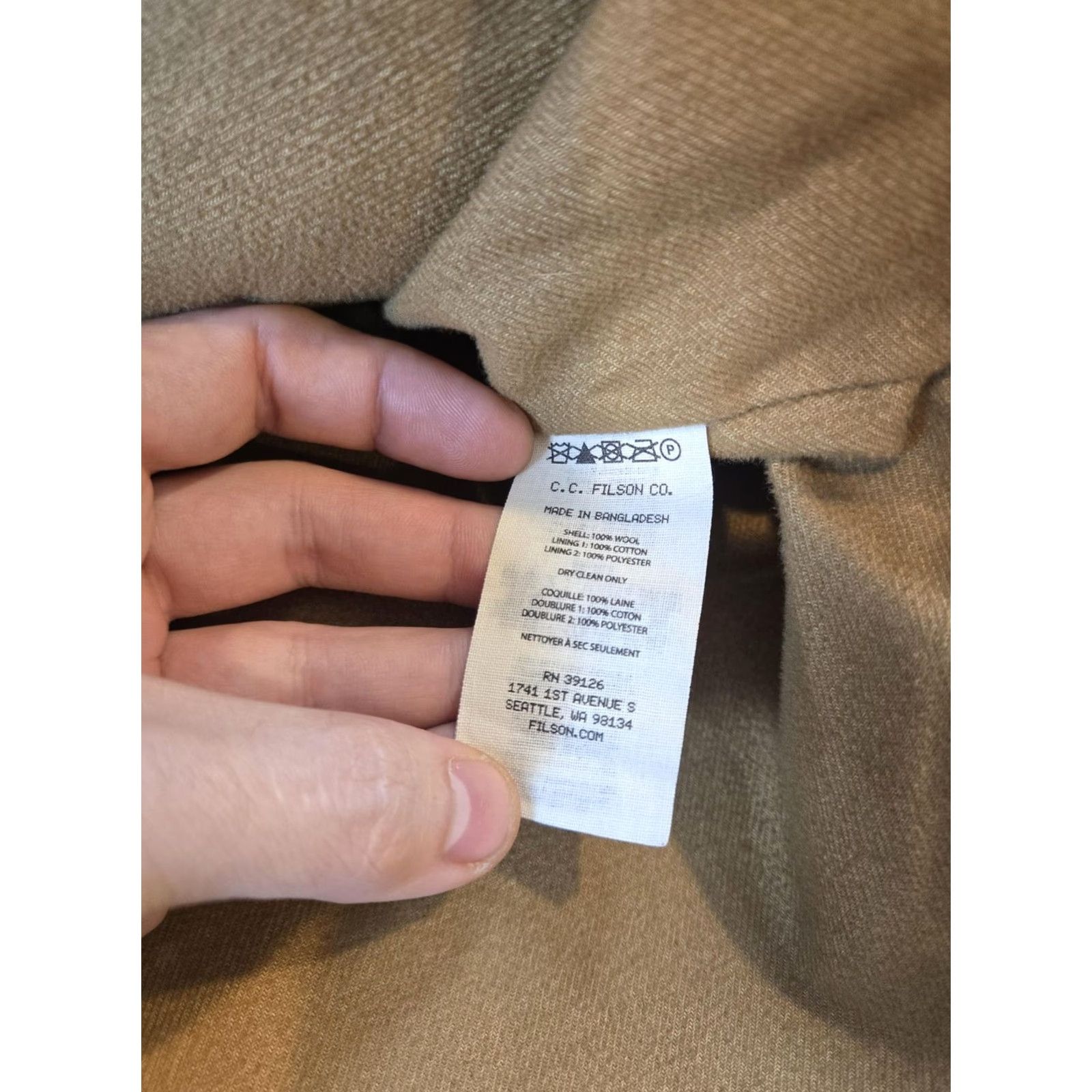 Filson Filson Jacket Mens Medium Red Oak Wool Lined Jac-Shirt Snap Front Workwear Coat Size US M / EU 48-50 / 2 - 7 Thumbnail