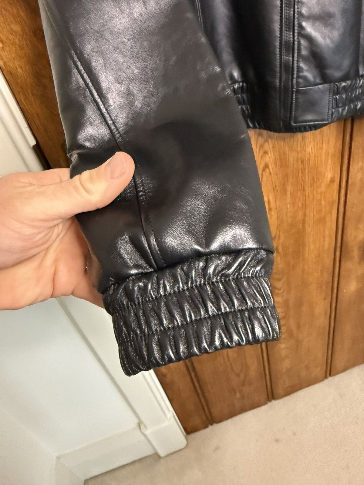 Celine FW24 Celine logo Triomphe leather tracksuit jacket 54 Hedi Size US L / EU 52-54 / 3 - 17 Thumbnail