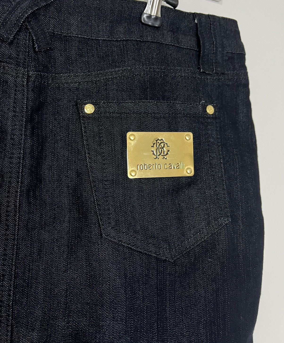 Roberto Cavalli Roberto Cavalli denim skirt L Size 33" - 5 Thumbnail