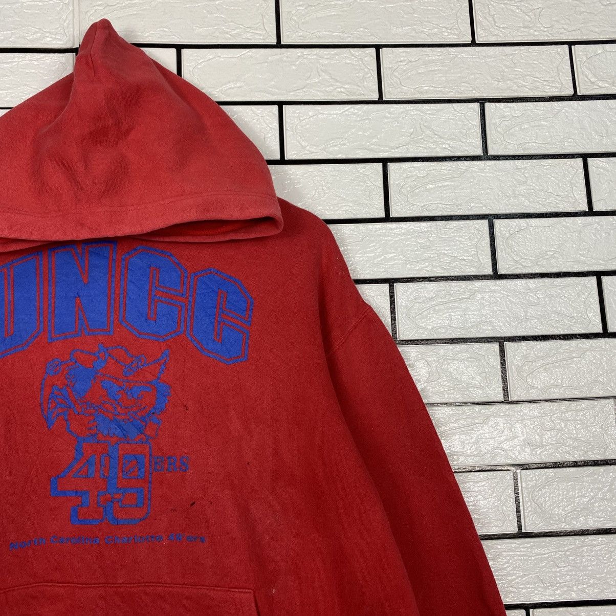 Japanese Brand Vintage Hoodie Pull Over Sportswear UNCC 49 Ears Size US L / EU 52-54 / 3 - 7 Thumbnail