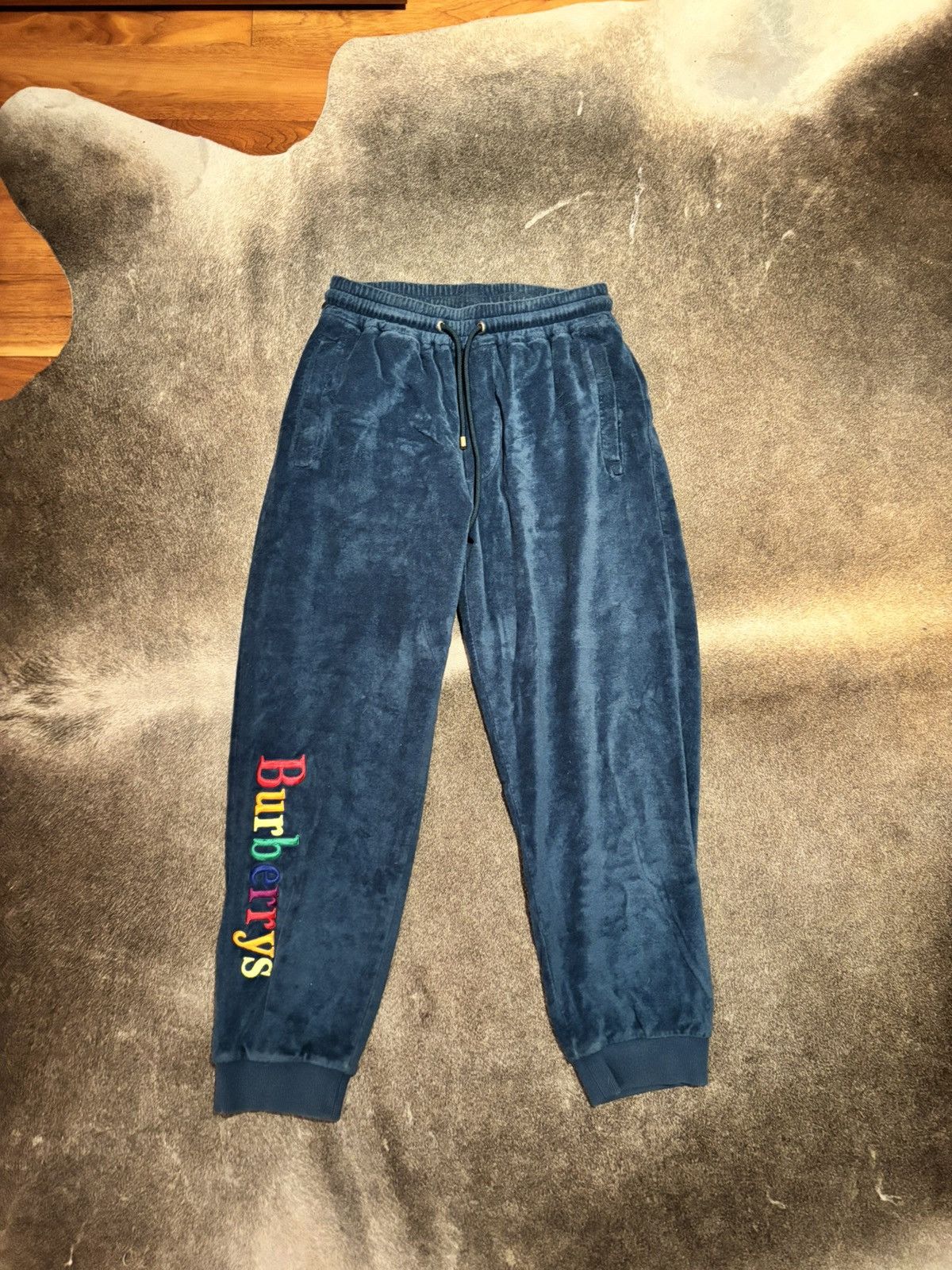 Burberry Burberrys Burberry Blue Towel Pants Rainbow Burberrys 2016 Size US 30 / EU 46 - 1 Thumbnail