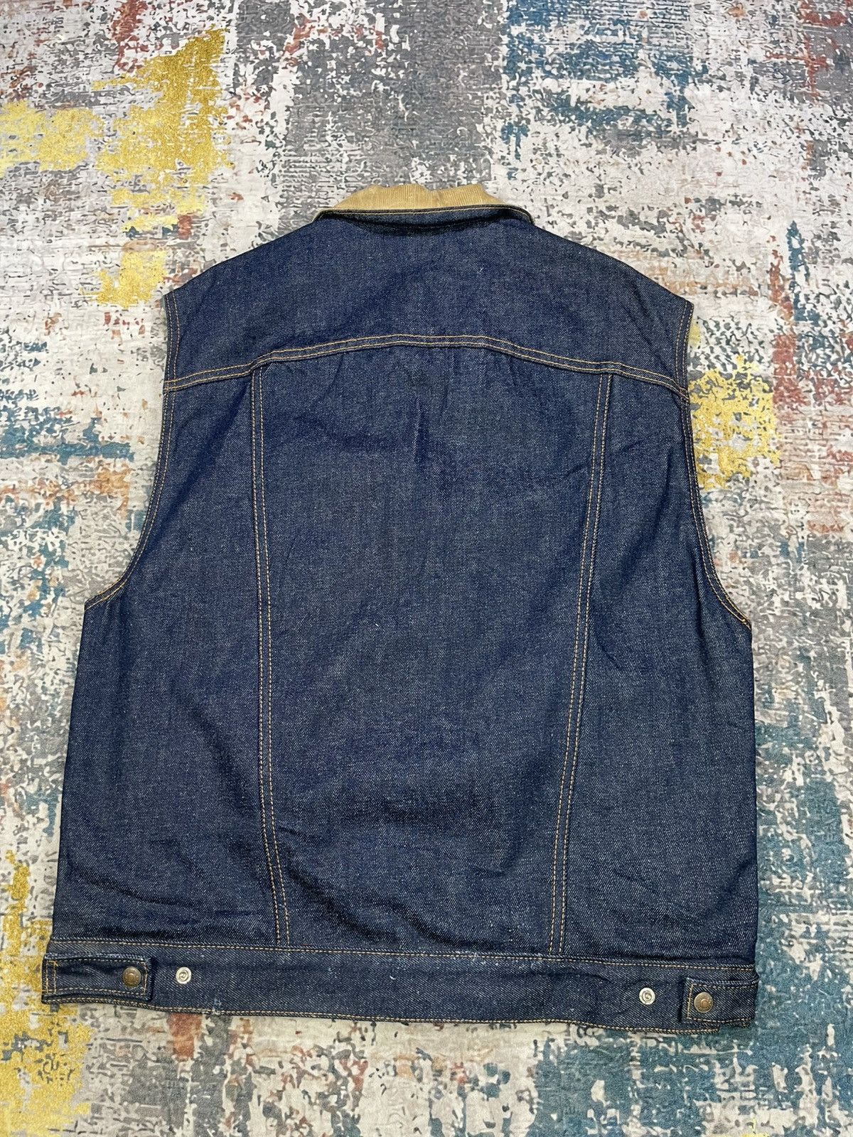 Levi's Vintage Clothing RARE🔥Vtg Levis Sample 1990 Reversible Denim Vest Jacket Size US M / EU 48-50 / 2 - 6 Thumbnail