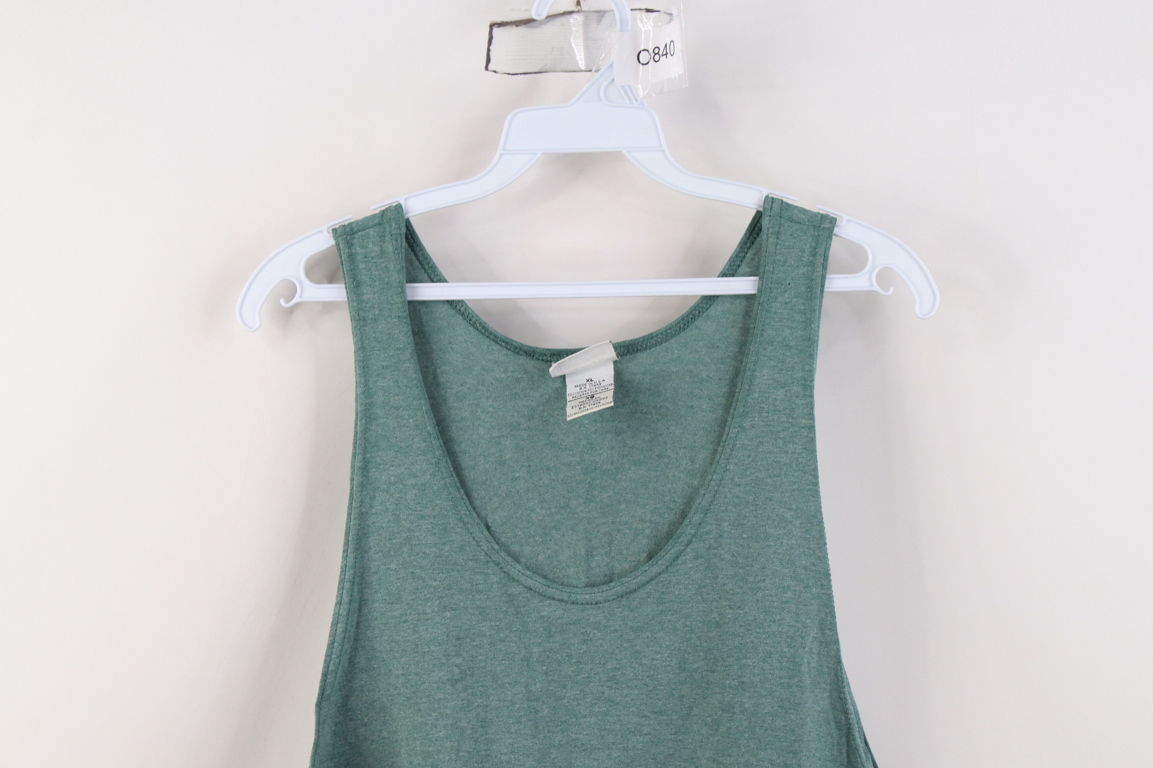 Vintage Vintage 90s Streetwear Tank Top T-Shirt Heather Green USA Size US XL / EU 56 / 4 - 2 Thumbnail