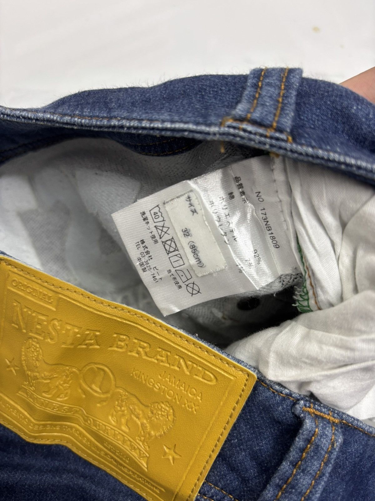 Japanese Brand × Kapital × Tornado Mart Nesta Brand Lion Trade Mark Denim Soft Jeans Size US 33 - 11 Thumbnail