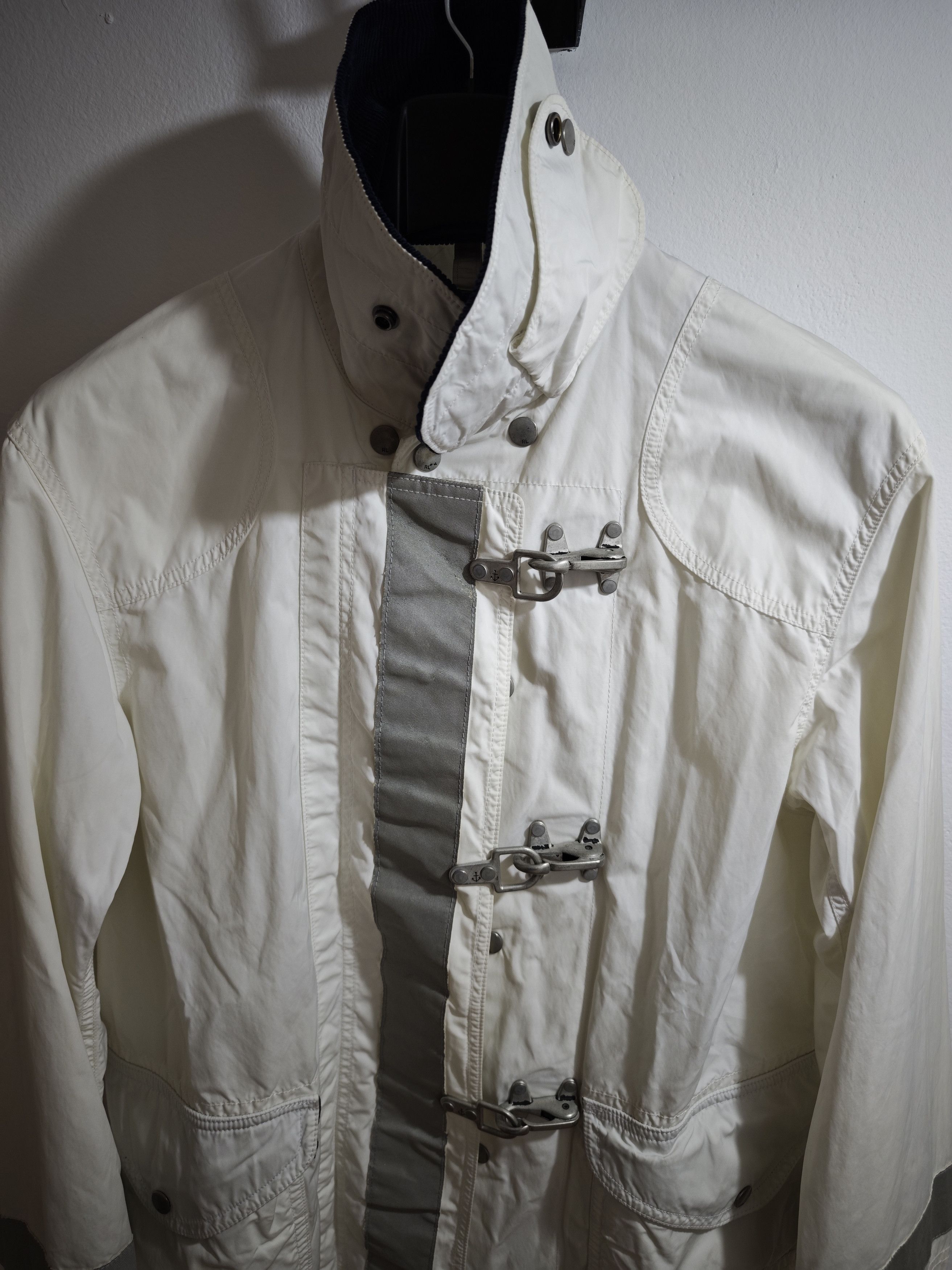 Polo Ralph Lauren Chore Jacket Lobster Clasp Men's M, White Nautical Toggle Size US M / EU 48-50 / 2 - 5 Thumbnail