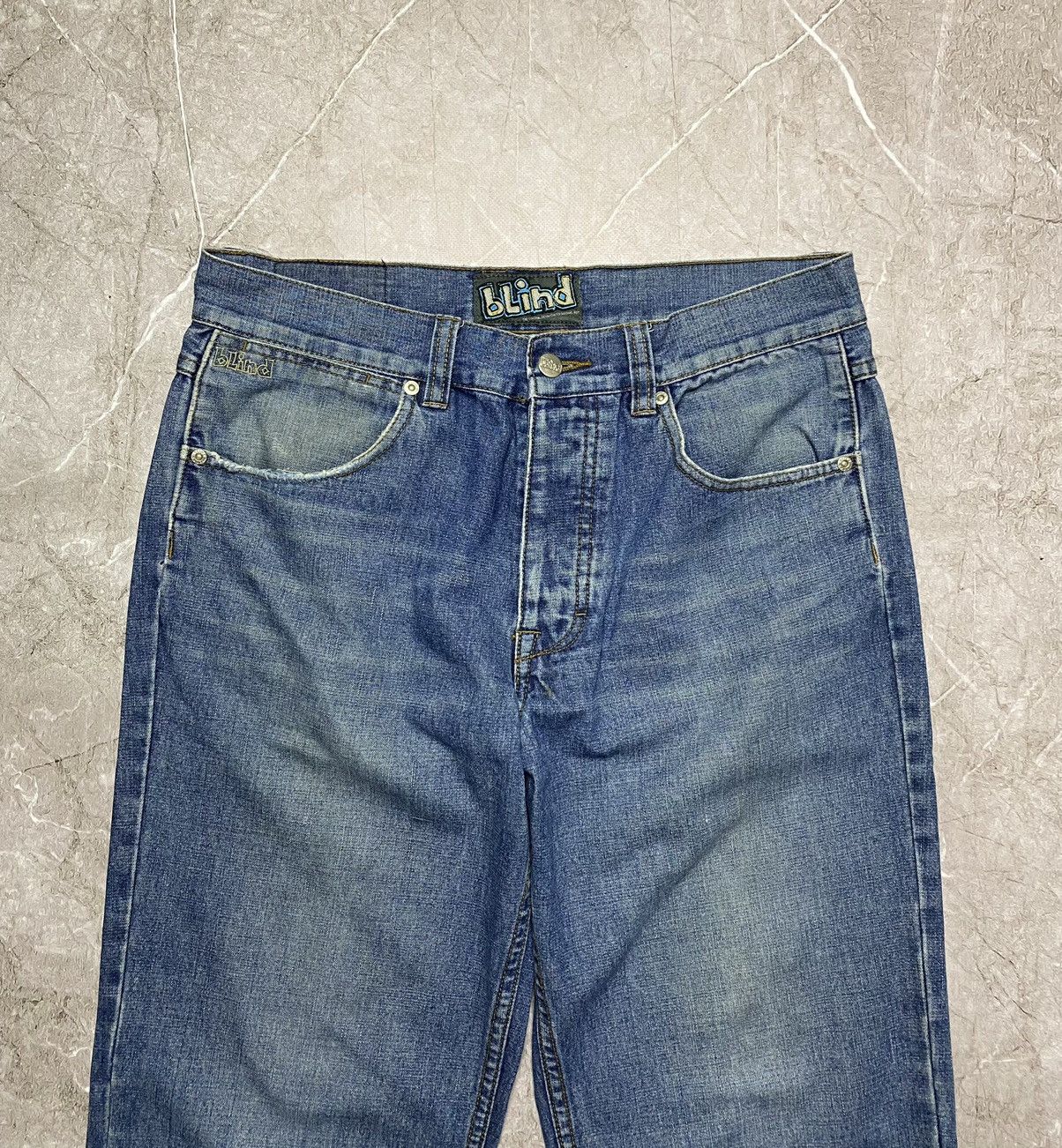 Hook-Ups × Shorty's Skateboards × Vintage Vintage 90s Blind Skateboards Reaper Baggy Jeans Size US 32 / EU 48 - 5 Thumbnail