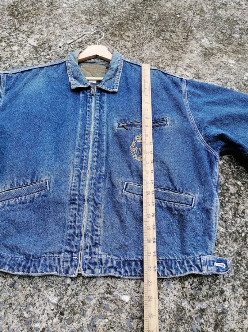 Edwin Vintage Edwin Embroidered Wording Denim Jacket Size US M / EU 48-50 / 2 - 9 Thumbnail